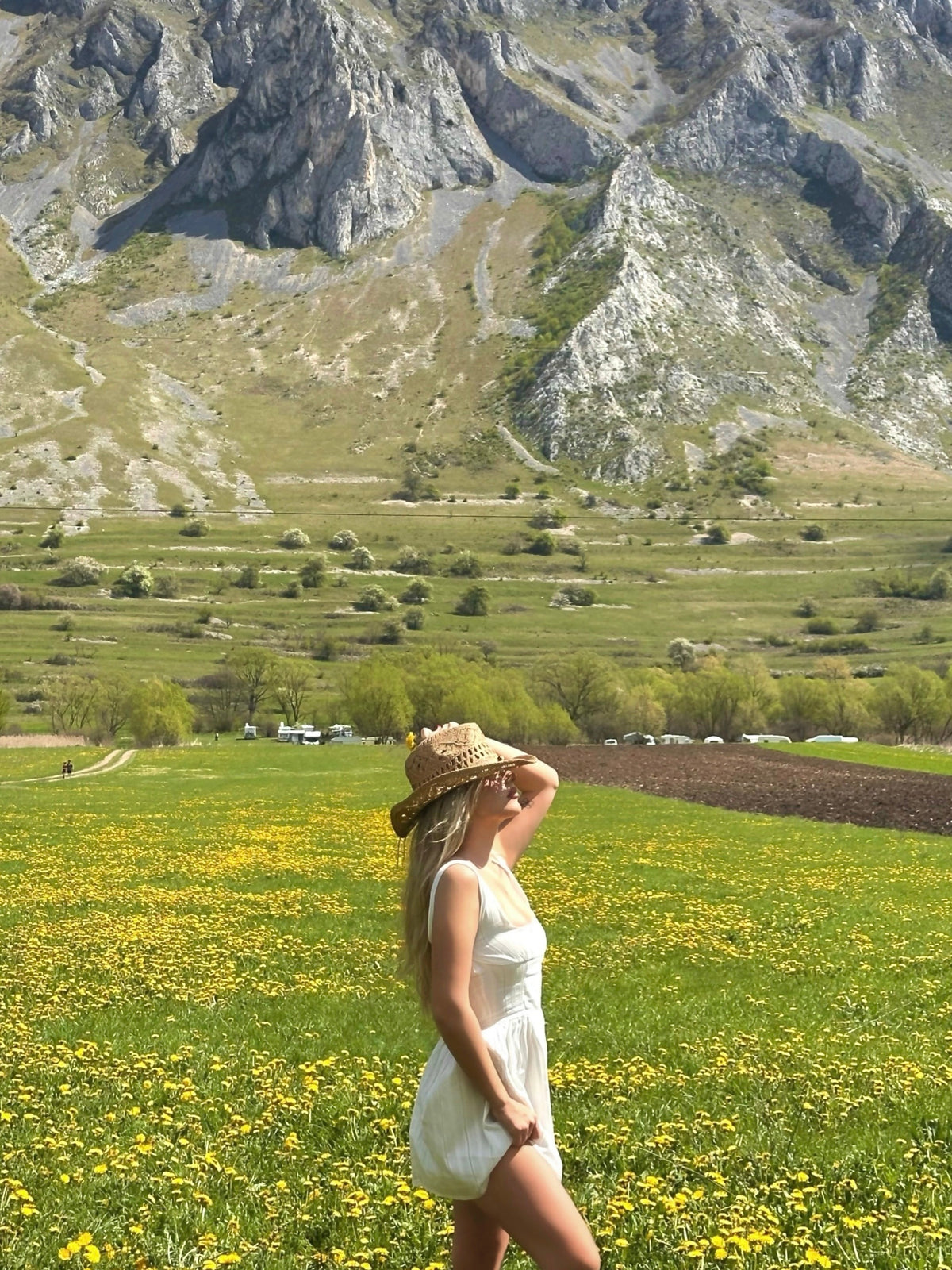 Augusta Mini Elbise - Beyaz