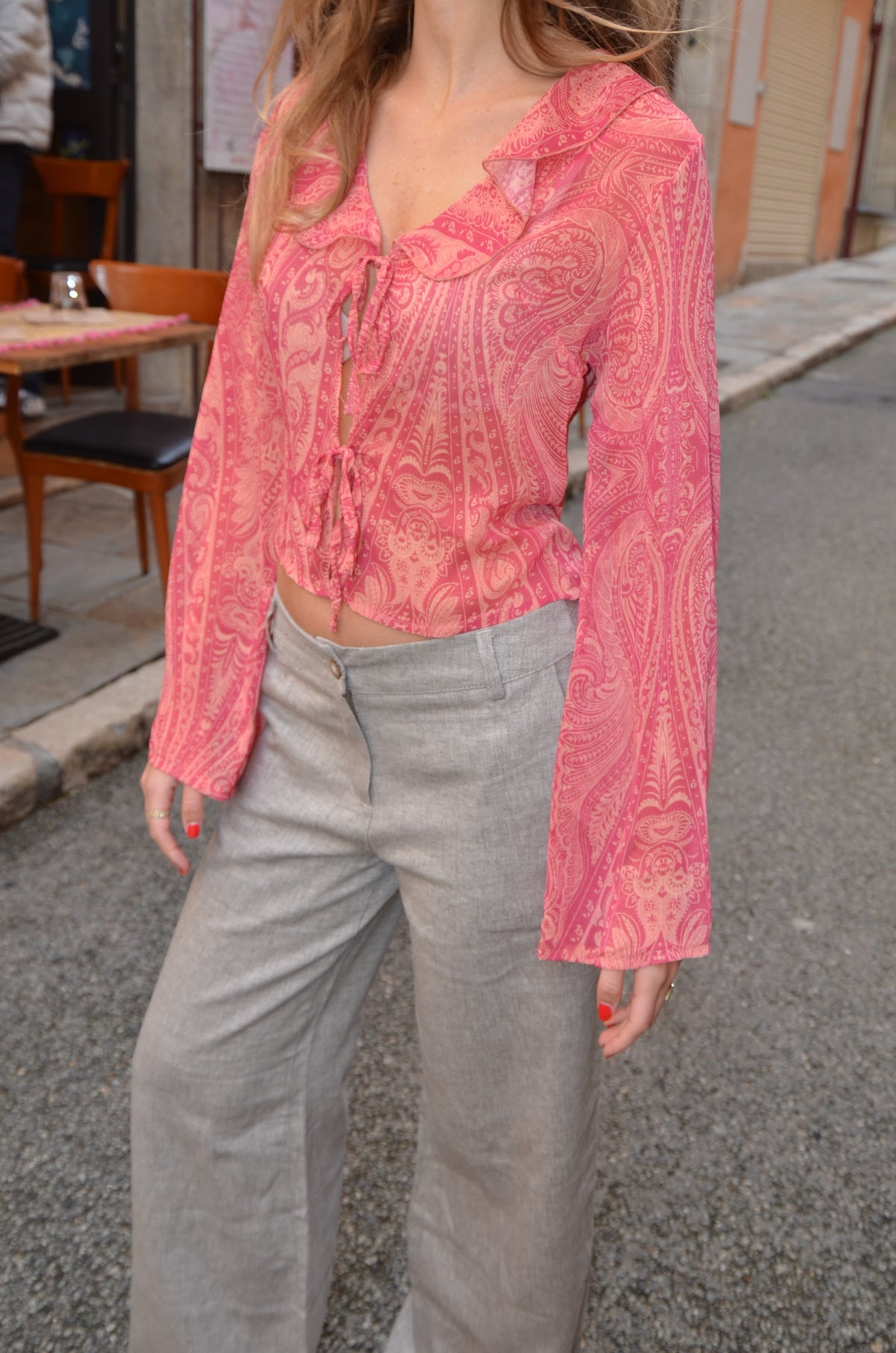 Noraline Pembe Bluz