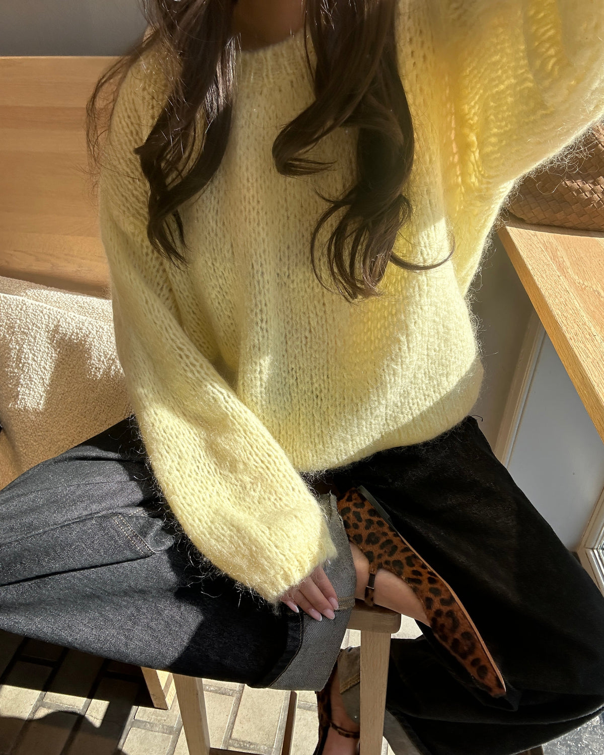 Genevieve Oversize Triko - Sarı