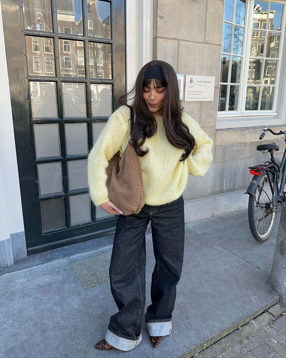 Genevieve Oversize Triko - Sarı