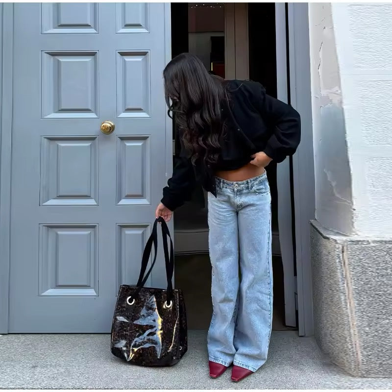 Leopard Patchwork Jean
