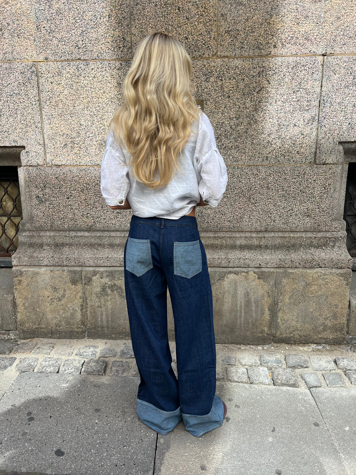 Koyu Denim Kadın Kot Pantolon