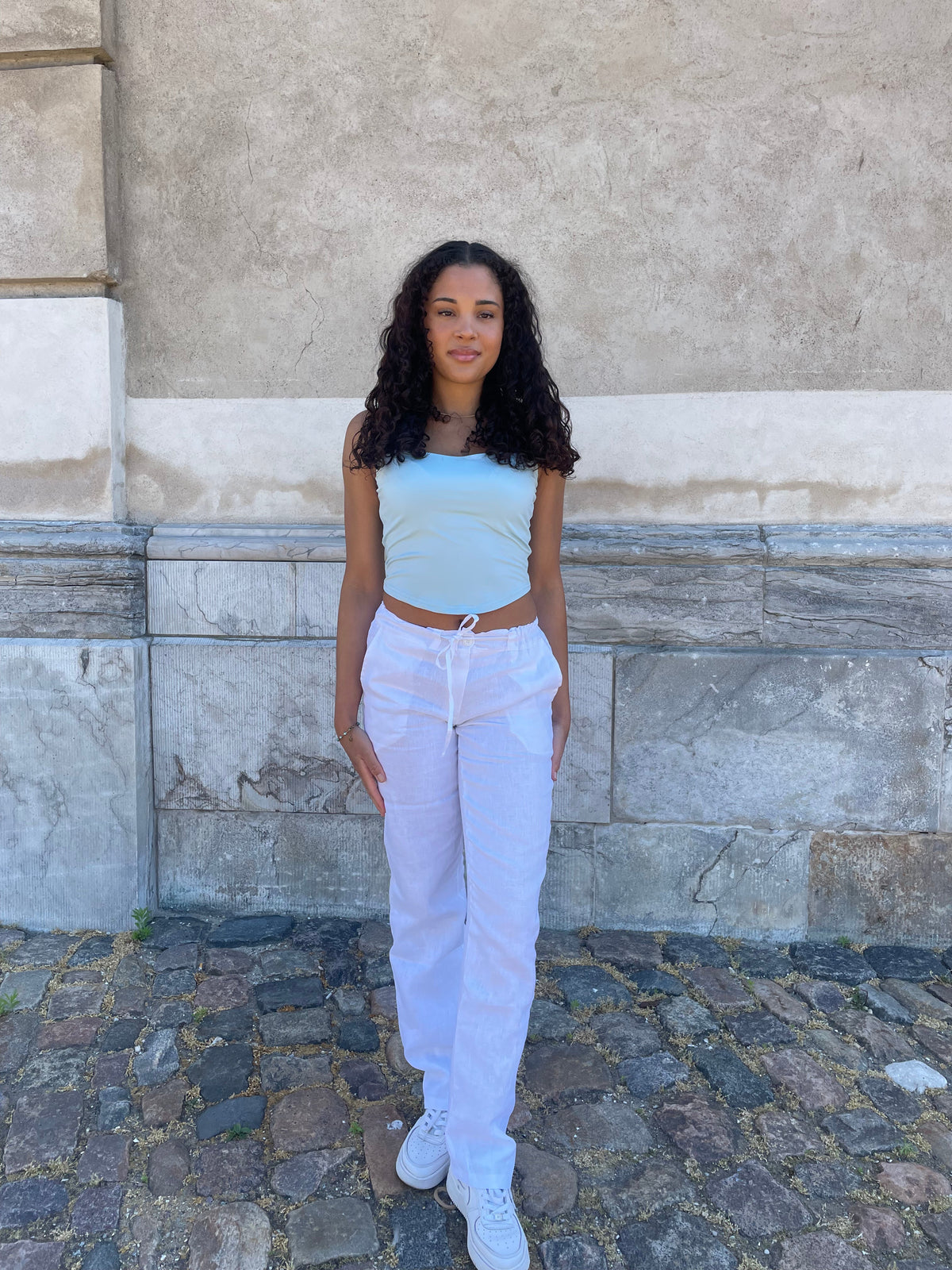 Rebecca Ekru Keten Pantolon
