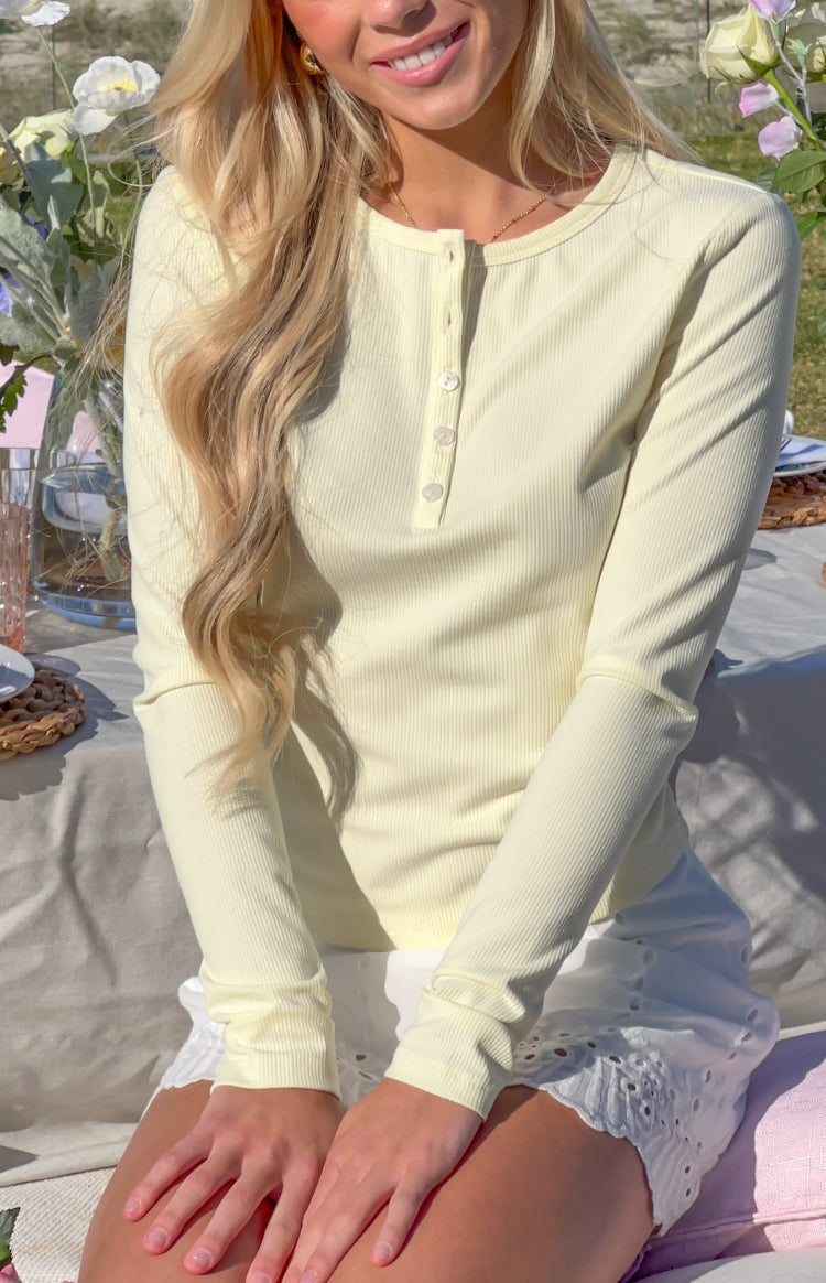 İsabelle Sarı Uzun Kollu Bluz