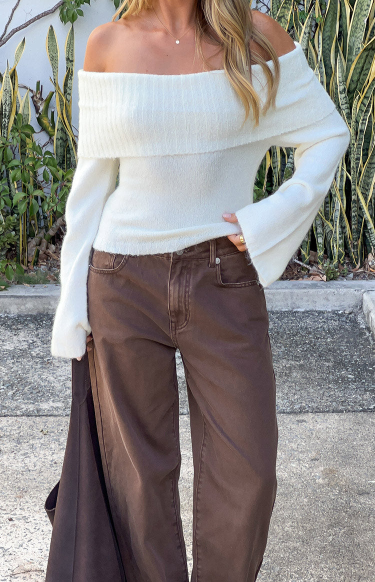 Valeria Kahverengi Havuç Kesim Jean