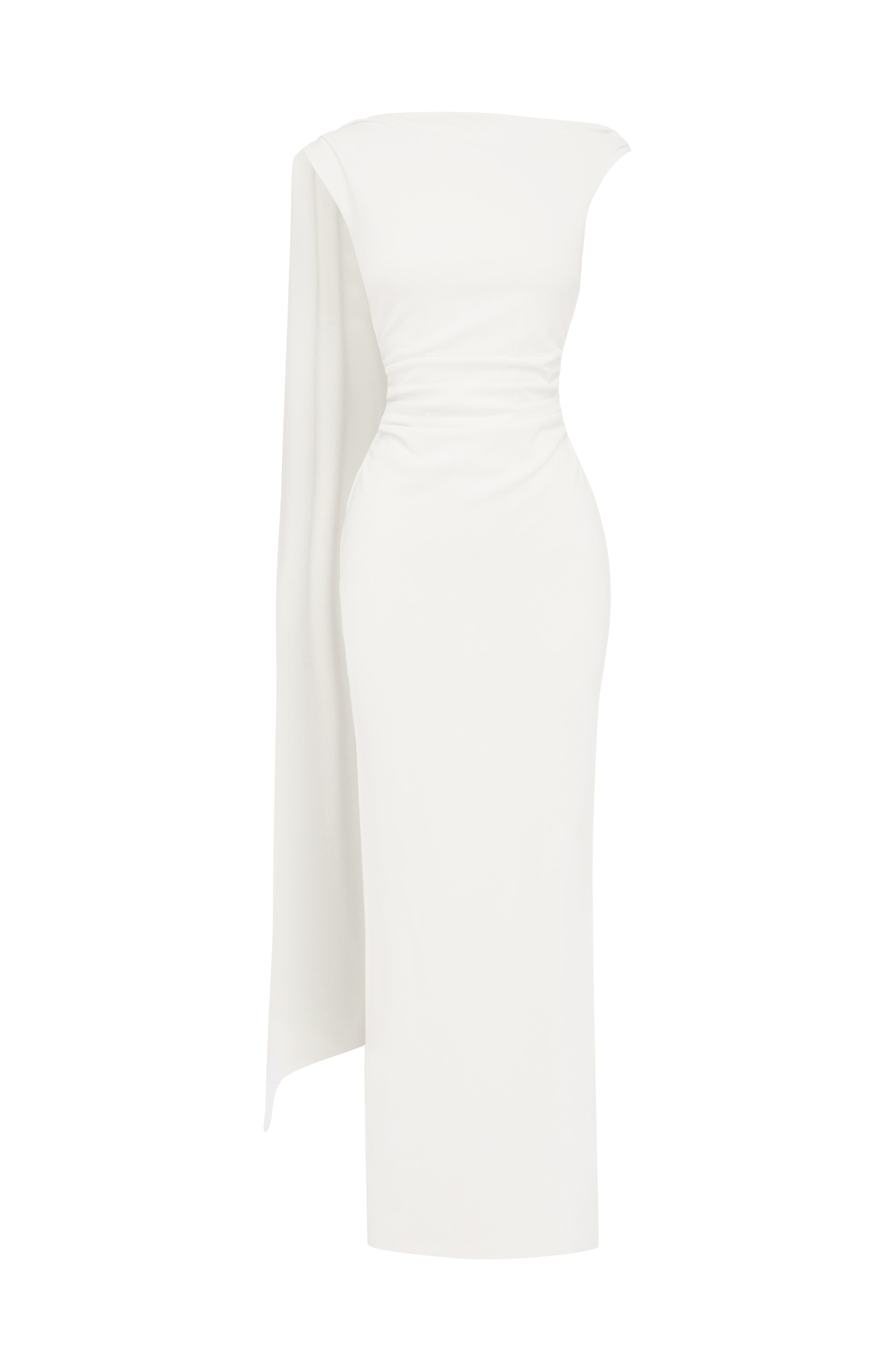 Kylie Maxi Krem Elbise