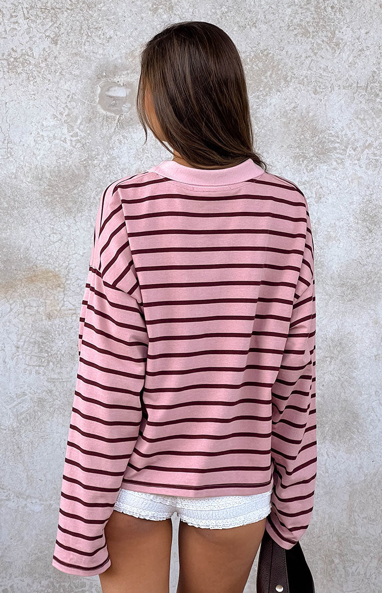 Lioness Rebels Bordo-Pembe Çizgili Forma