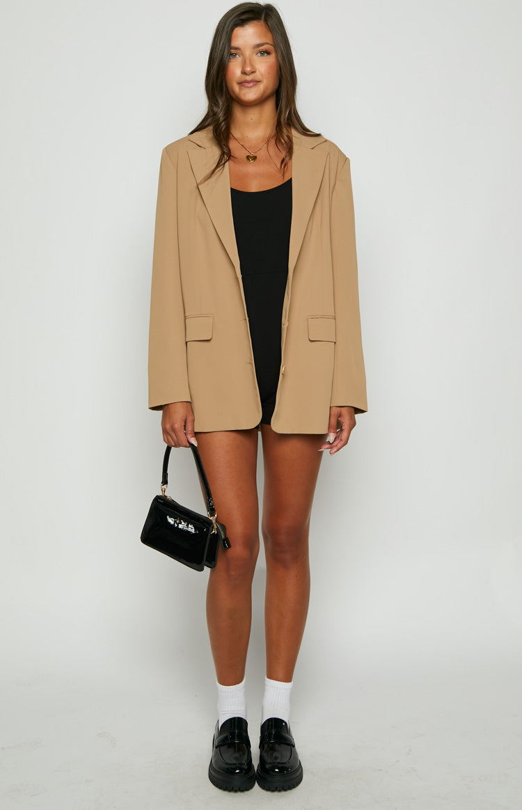 Logan Bej Oversize Ceket