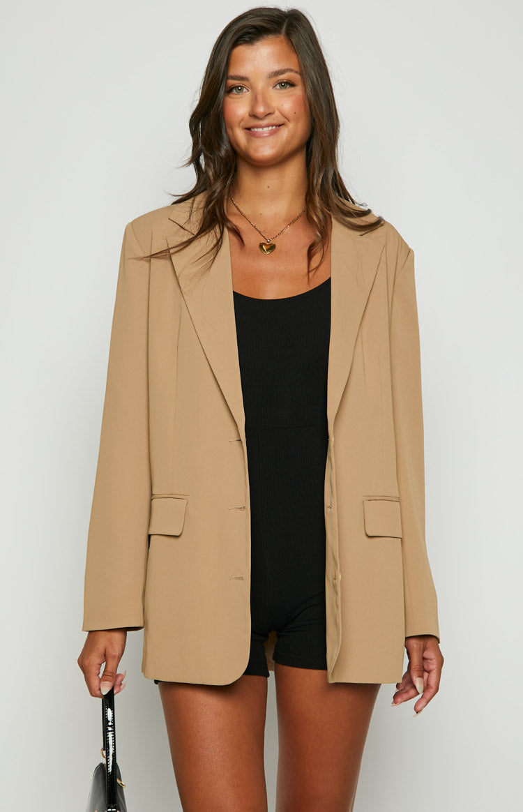 Logan Bej Oversize Ceket