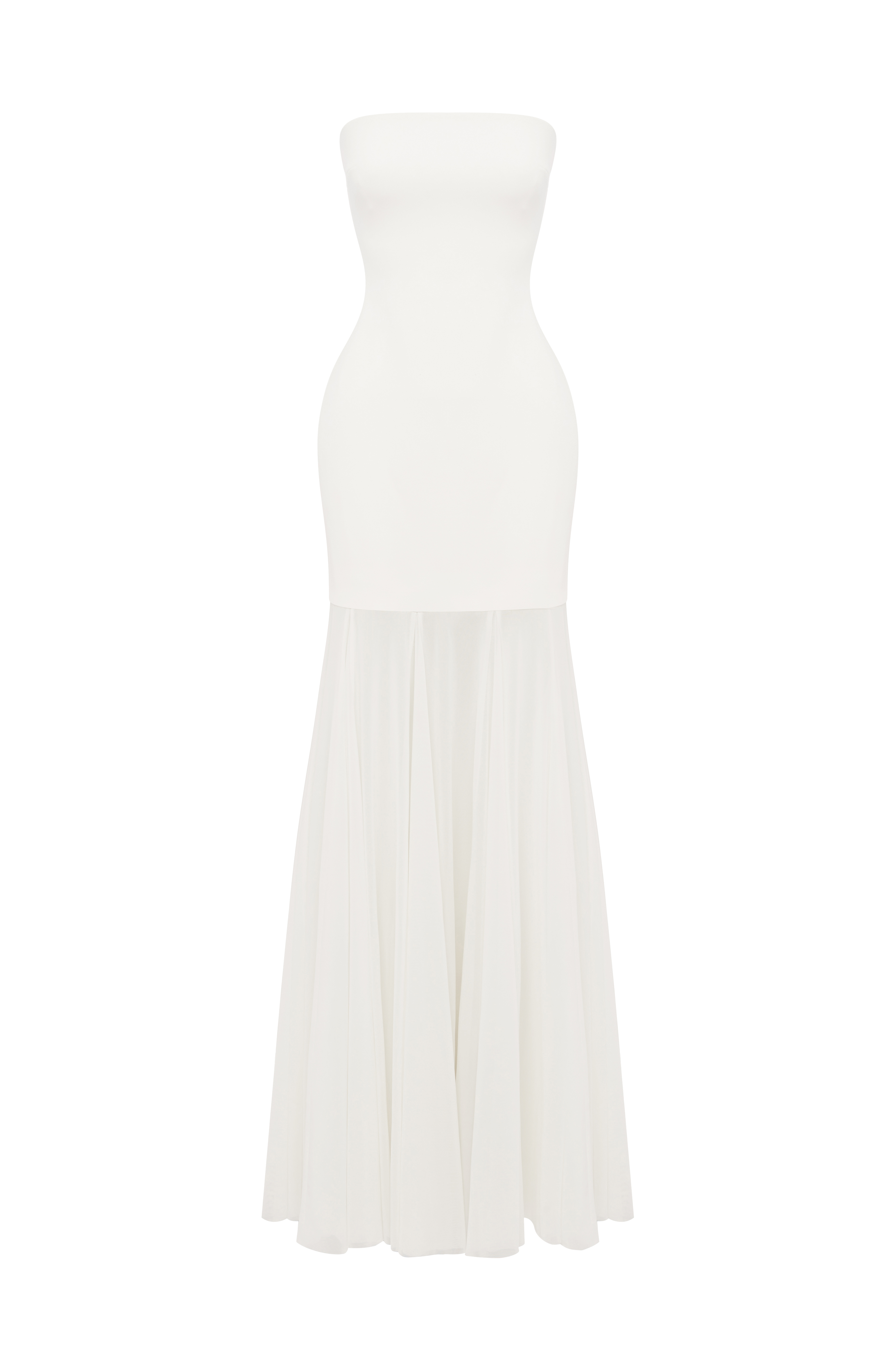 Merritt Ekru Maxi Elbise