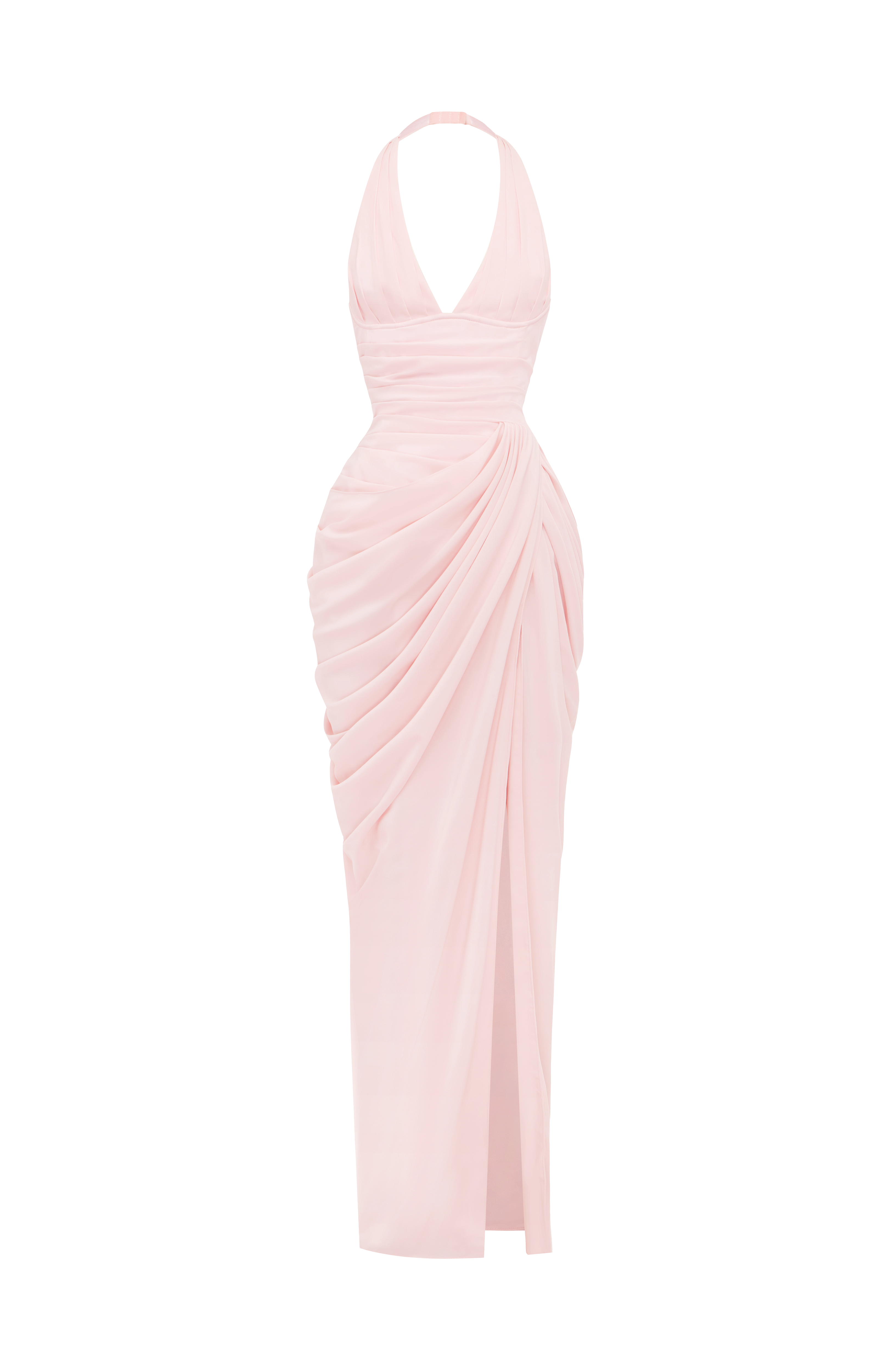 Amara Maxi Elbise - Pudra