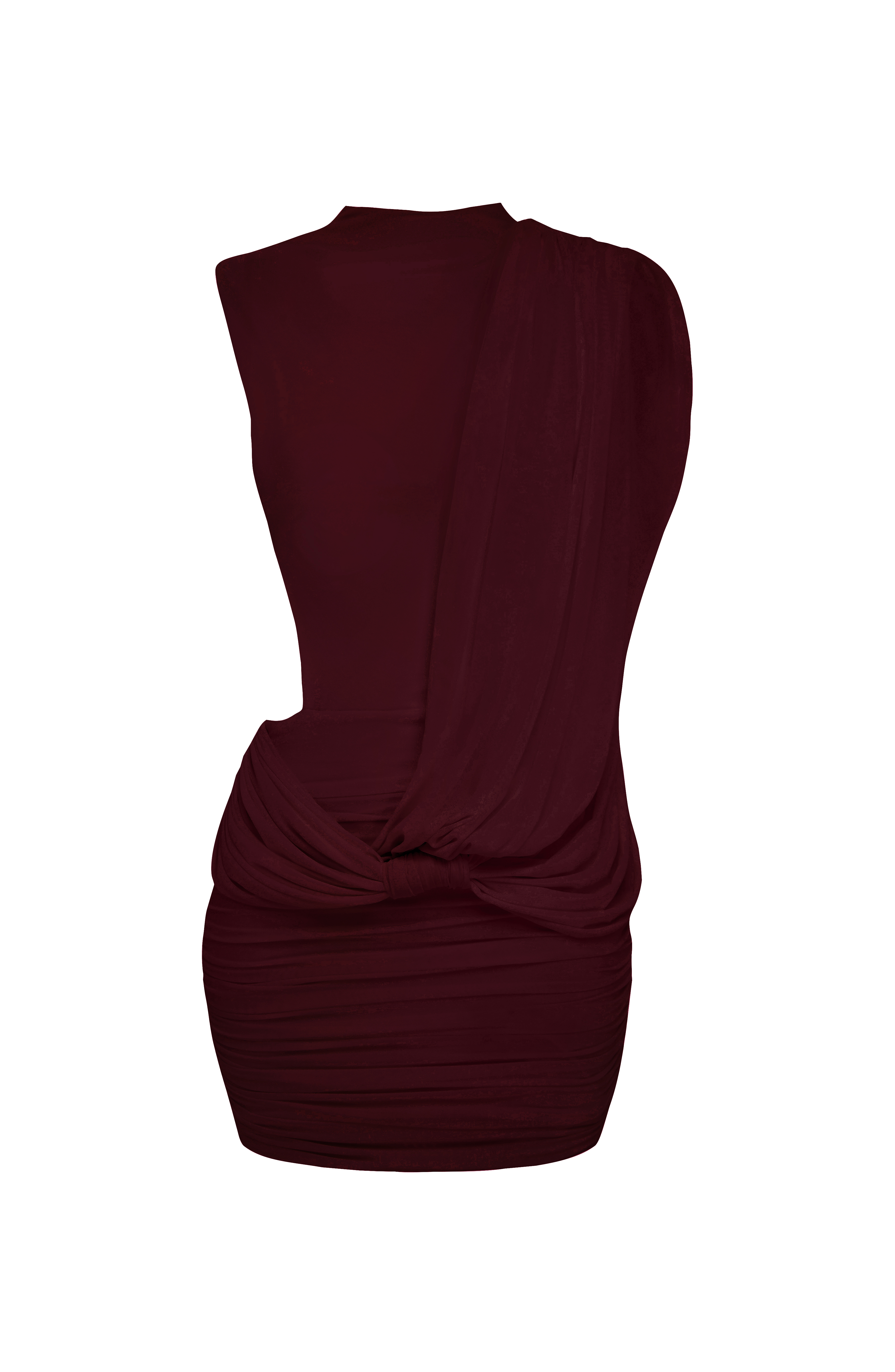 Mireya Mini Elbise - Parlak Kiraz