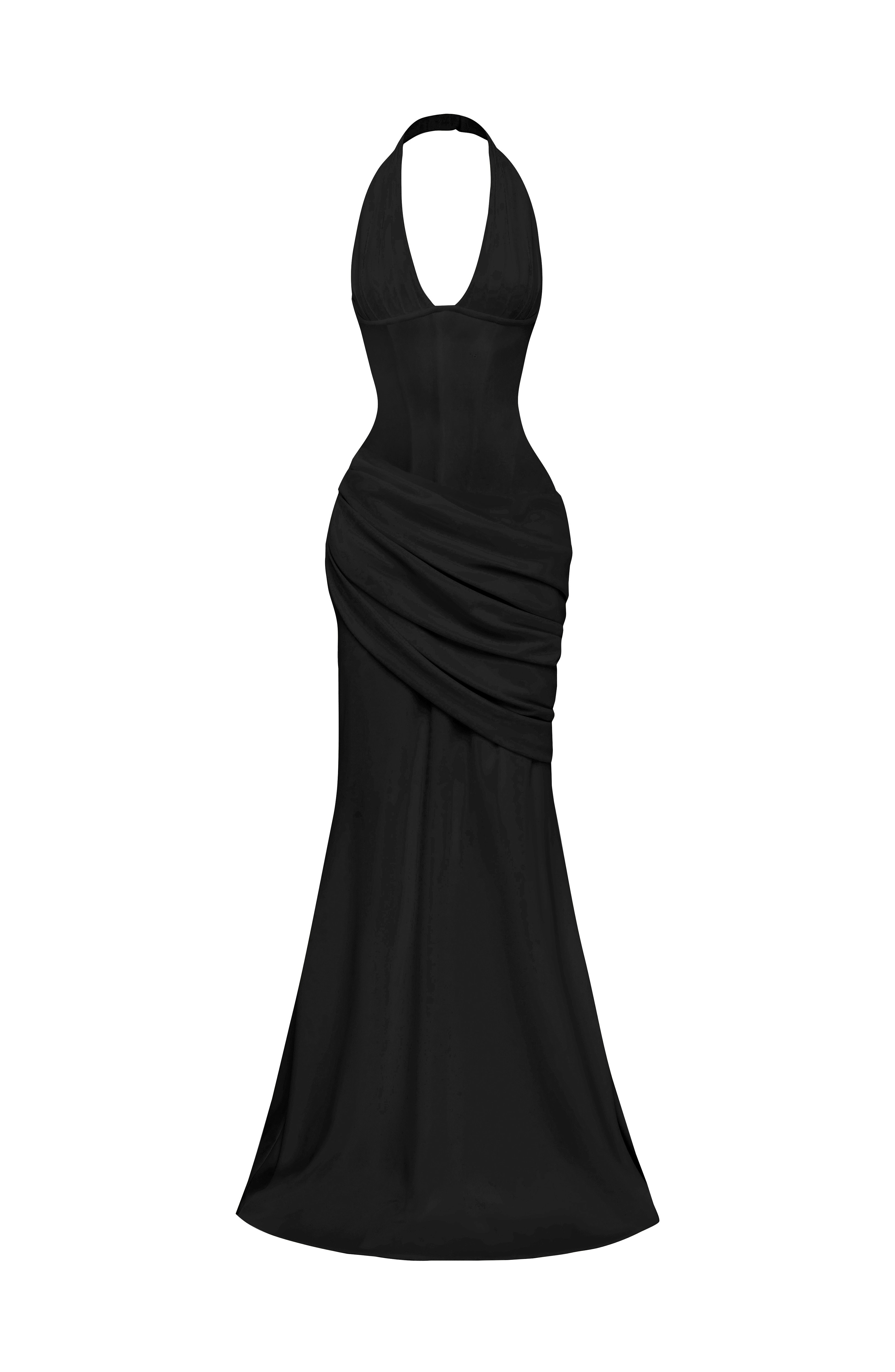 Siyah Nehemia Maxi Elbise