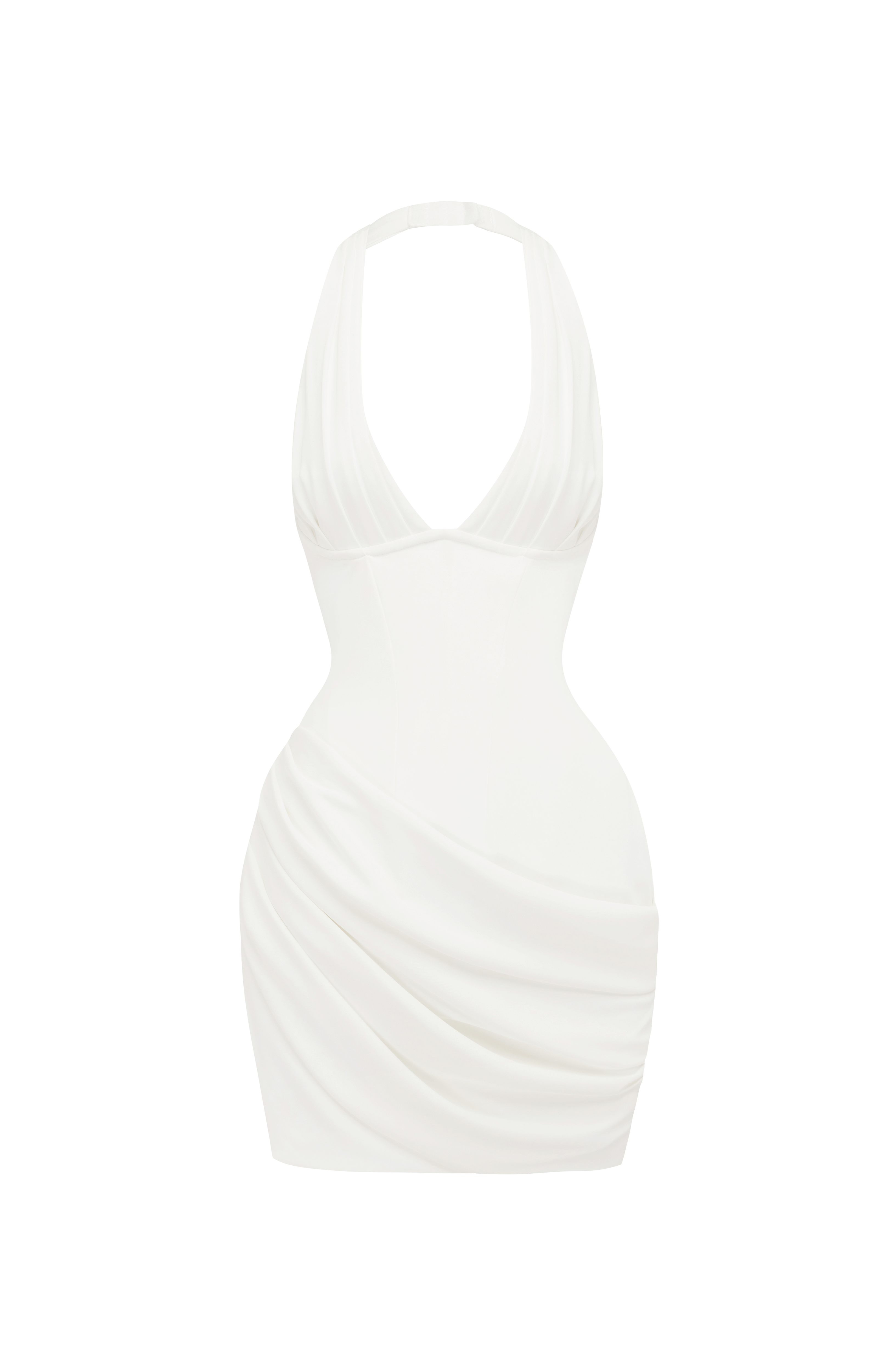 Nehemia Mini Ekru Elbise