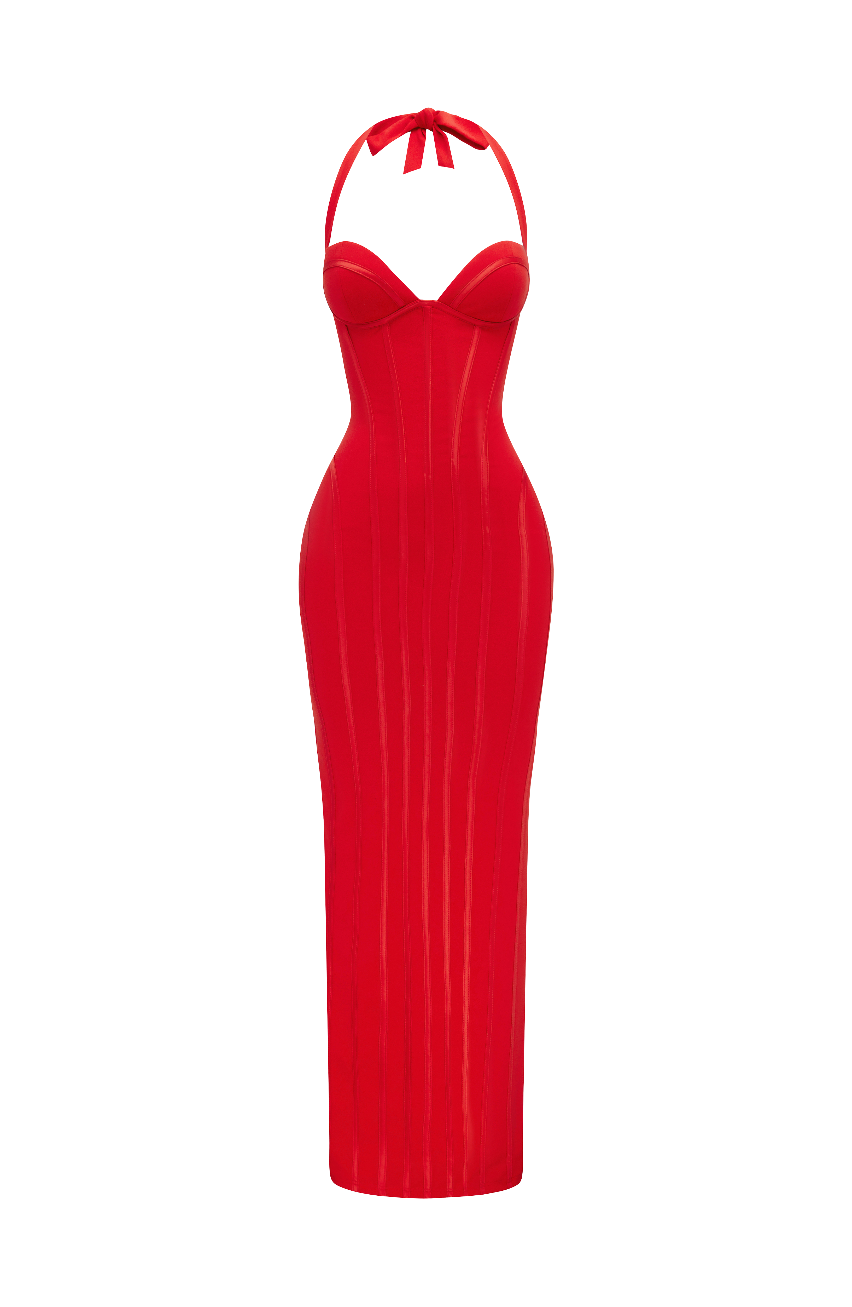 Kırmızı Nigella Maxi Elbise