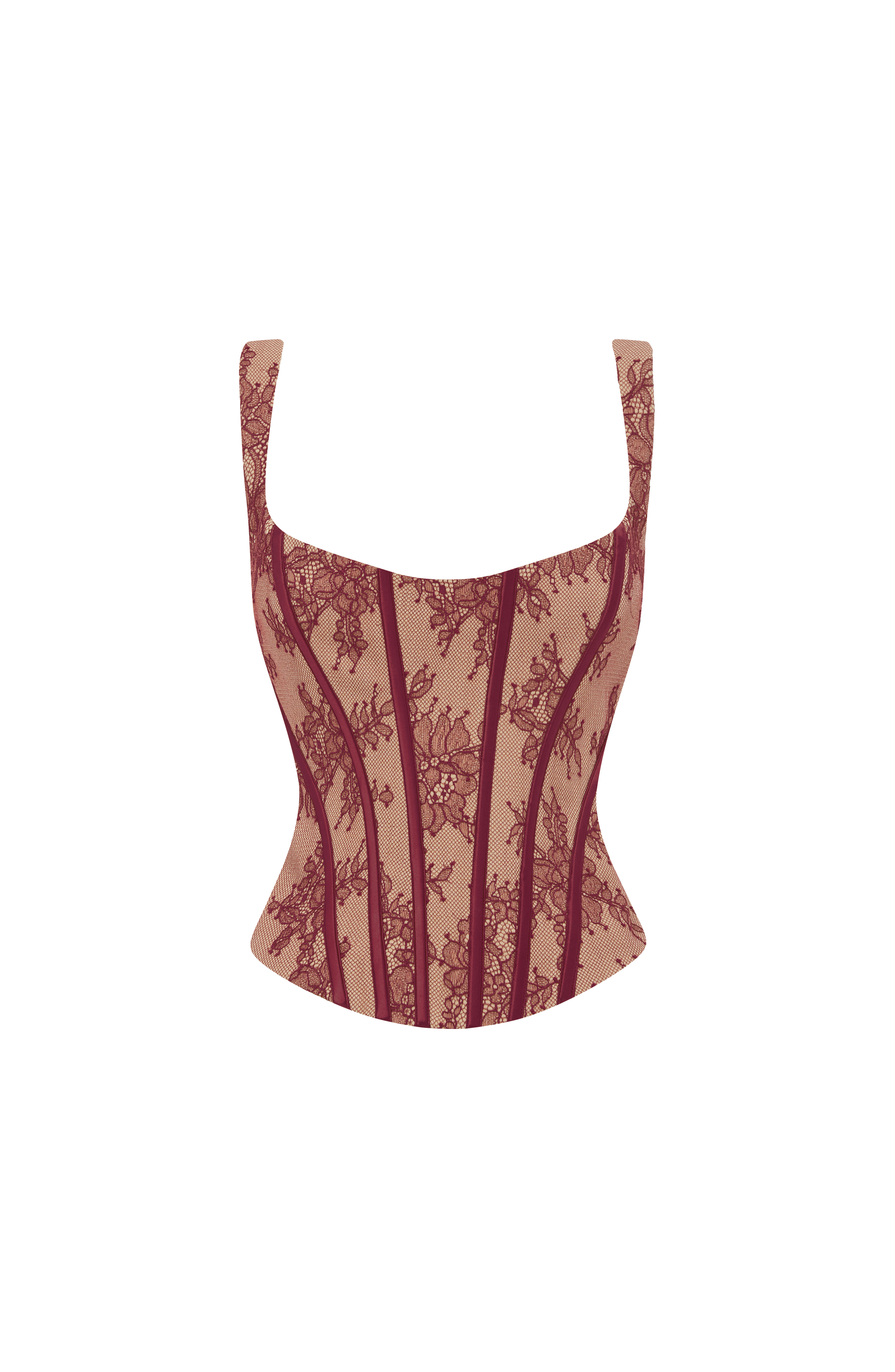 Bordo Dantel Nixie Korse