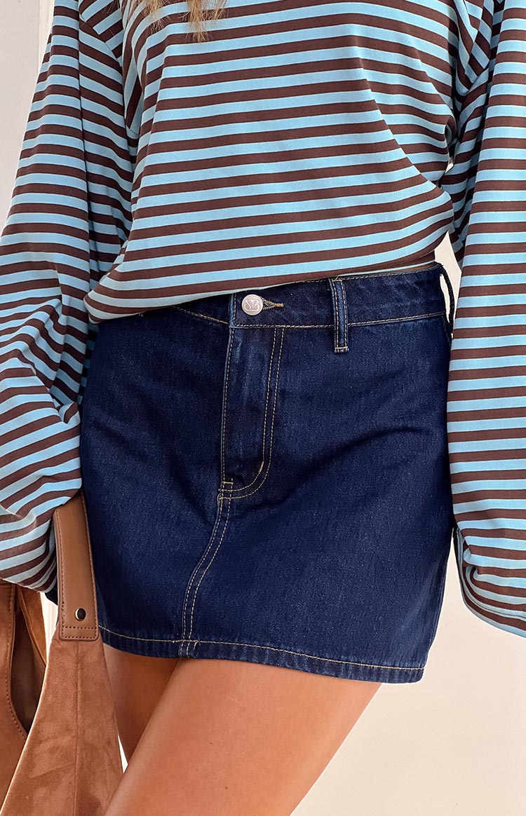 Penny Koyu Denim Mini Etek