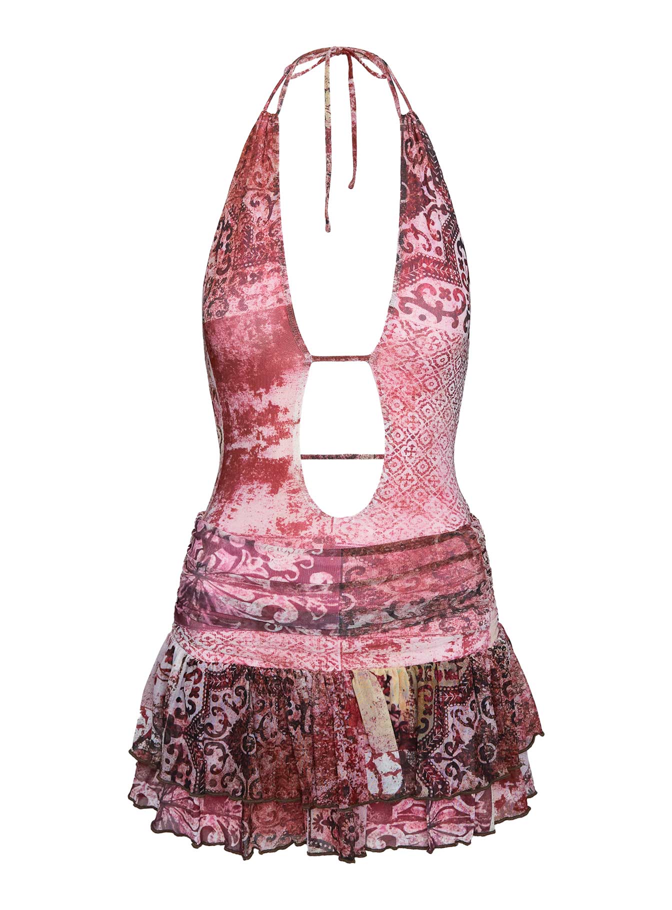 Narcisse Pembe Halter Seti