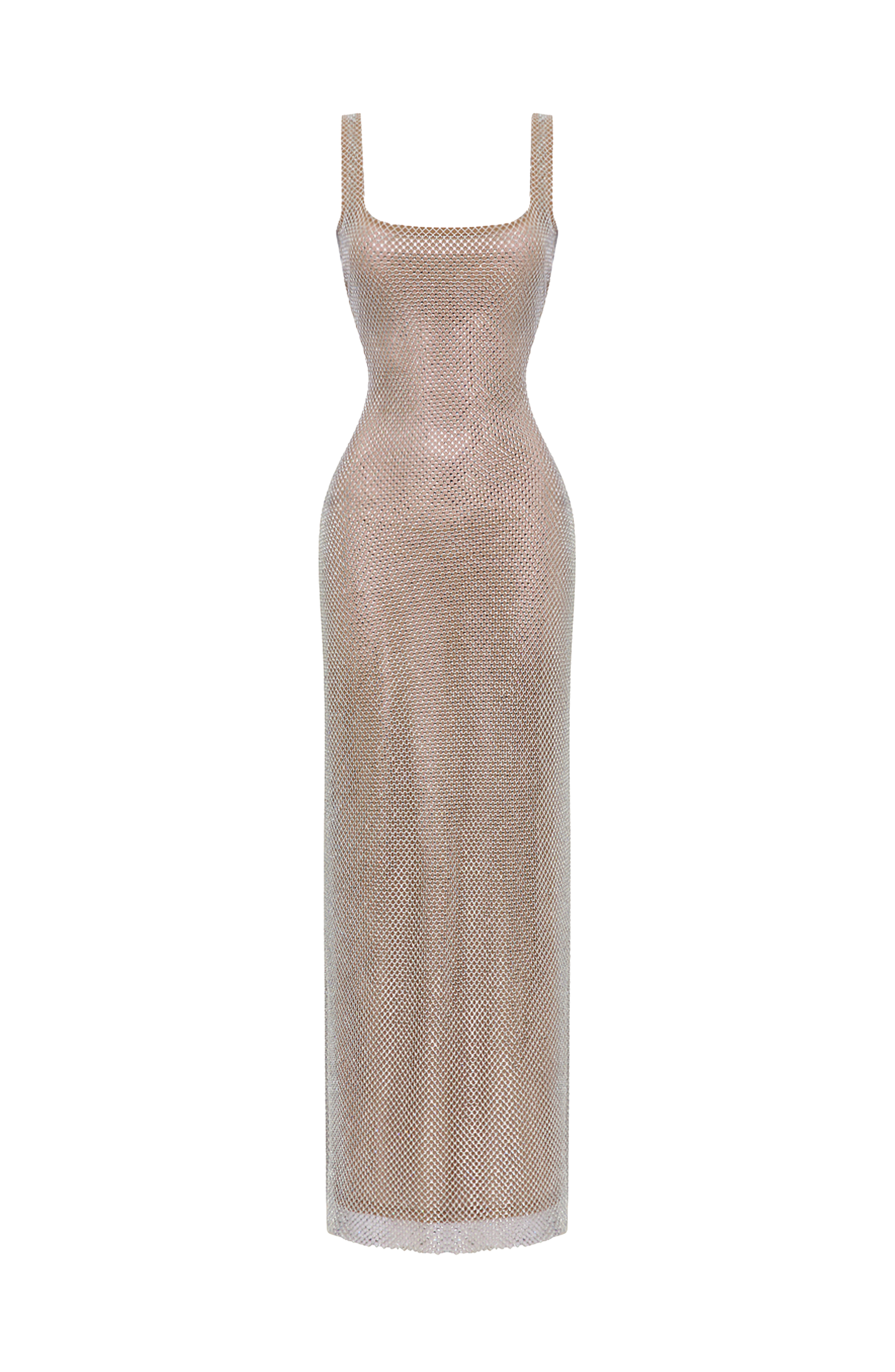 Petra Maxi Elbise – Gümüş