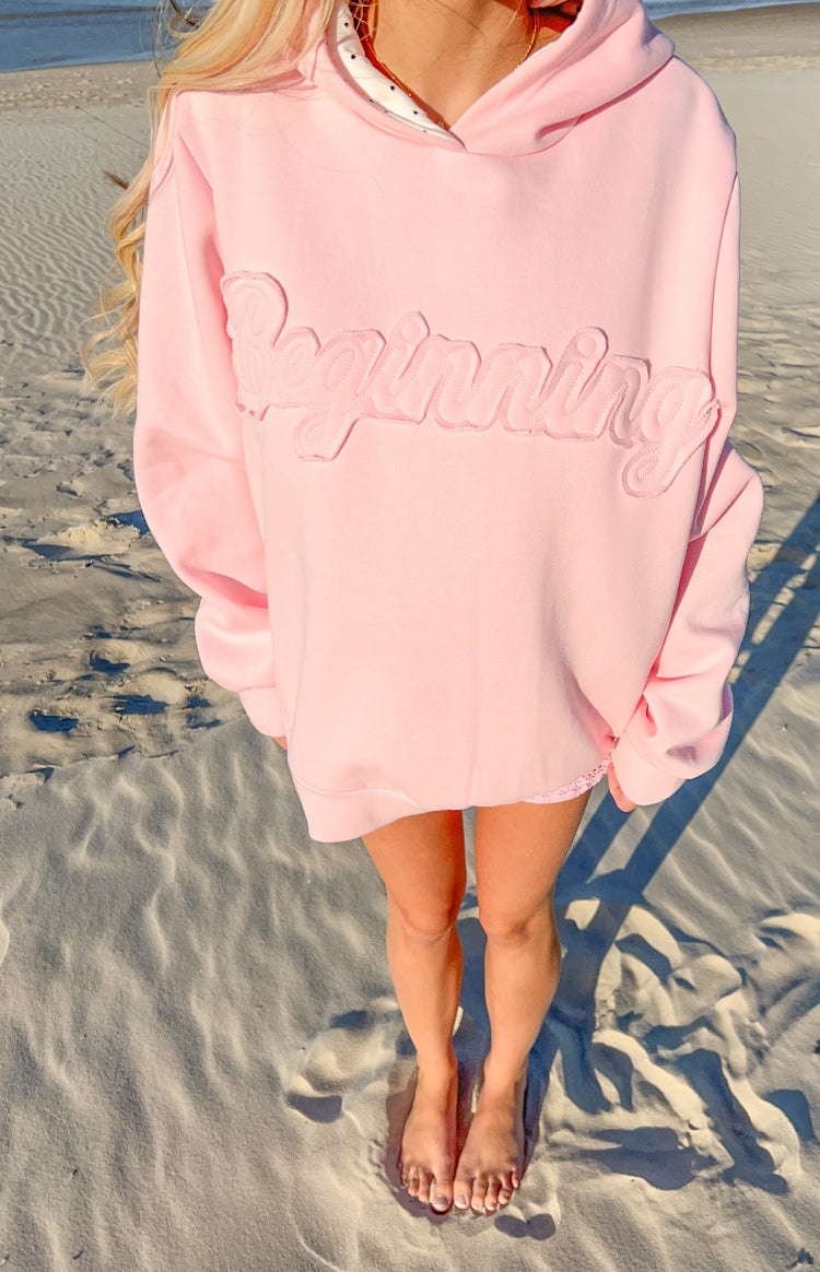 Presley Pembe Puantiye Kapşonlu Sweatshirt