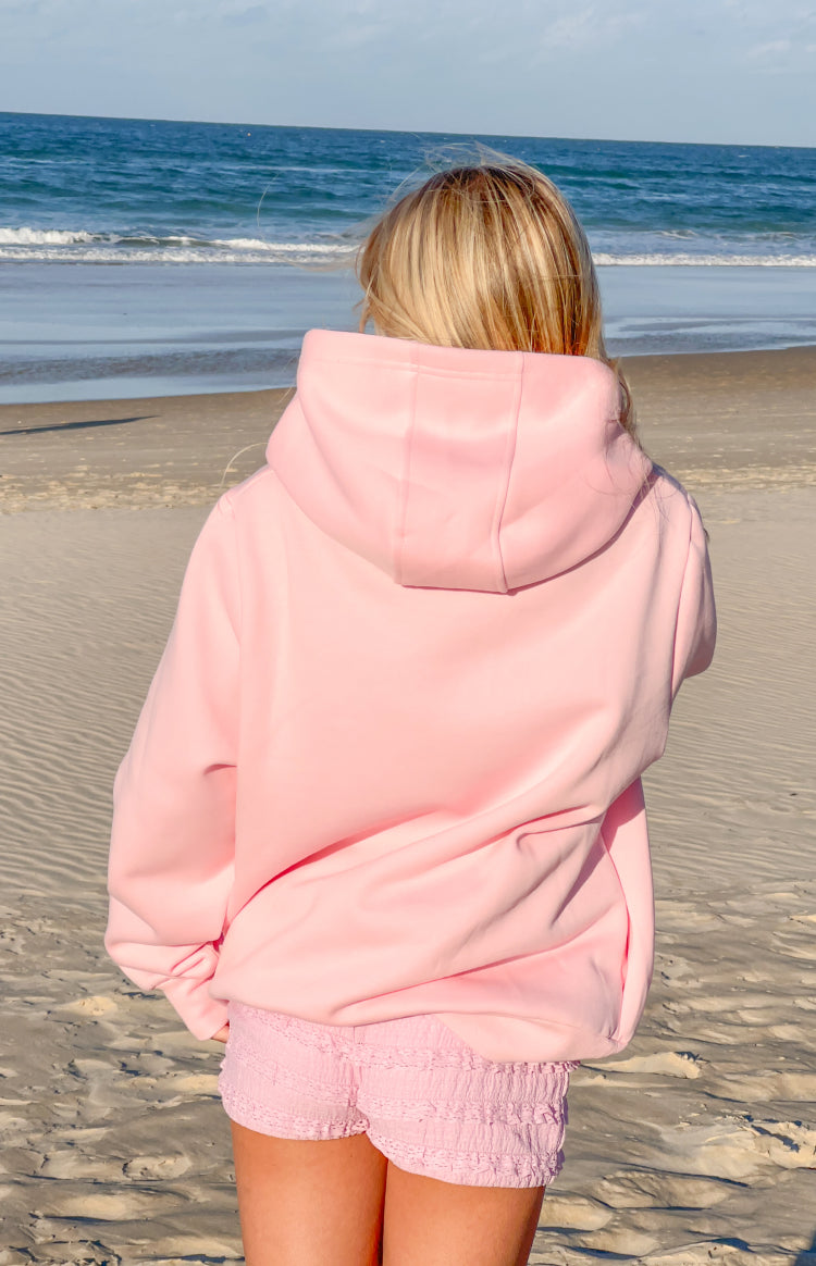 Presley Pembe Puantiye Kapşonlu Sweatshirt
