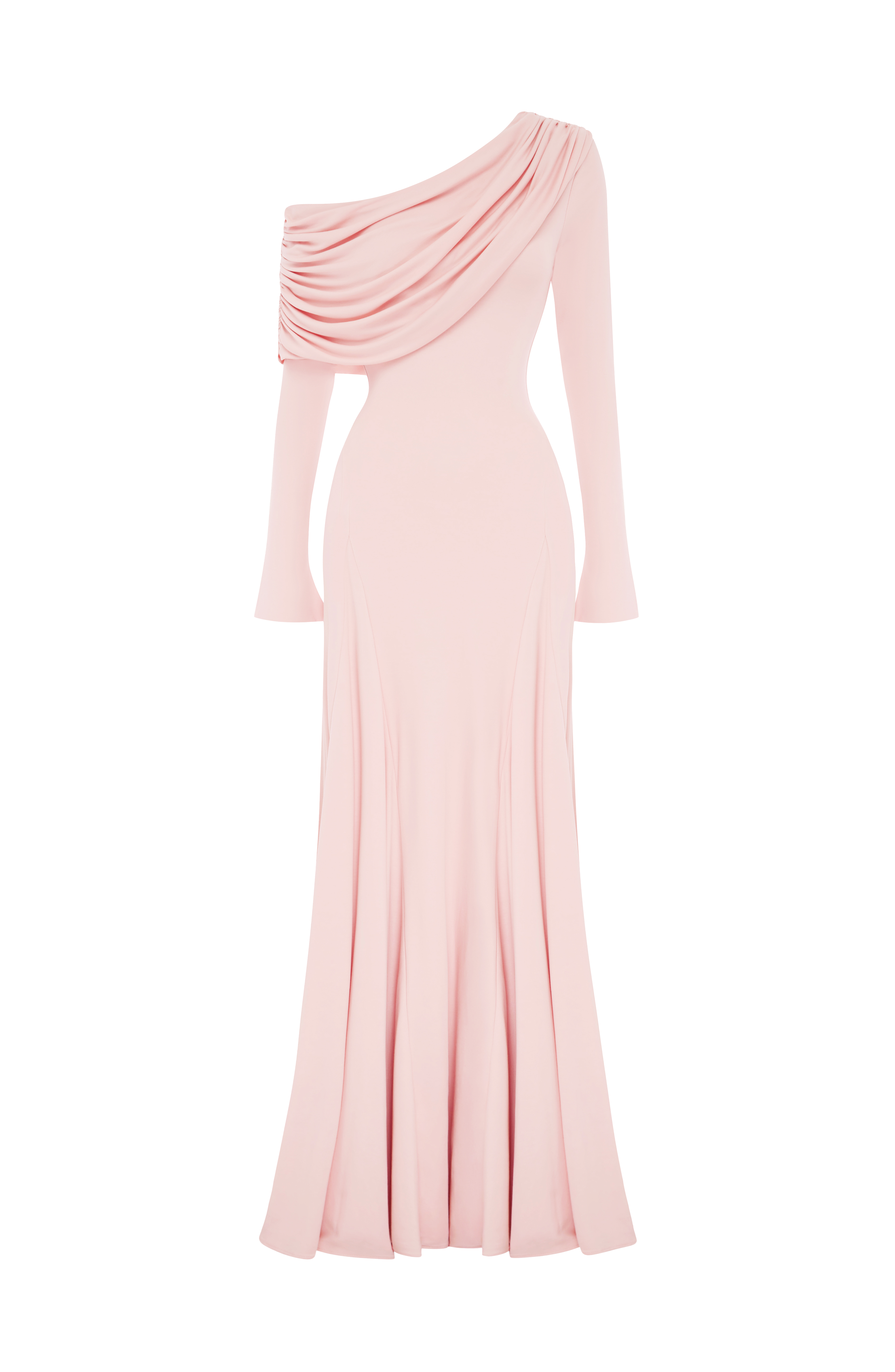 Rafaela Yumuşak Pembe Maxi Elbise