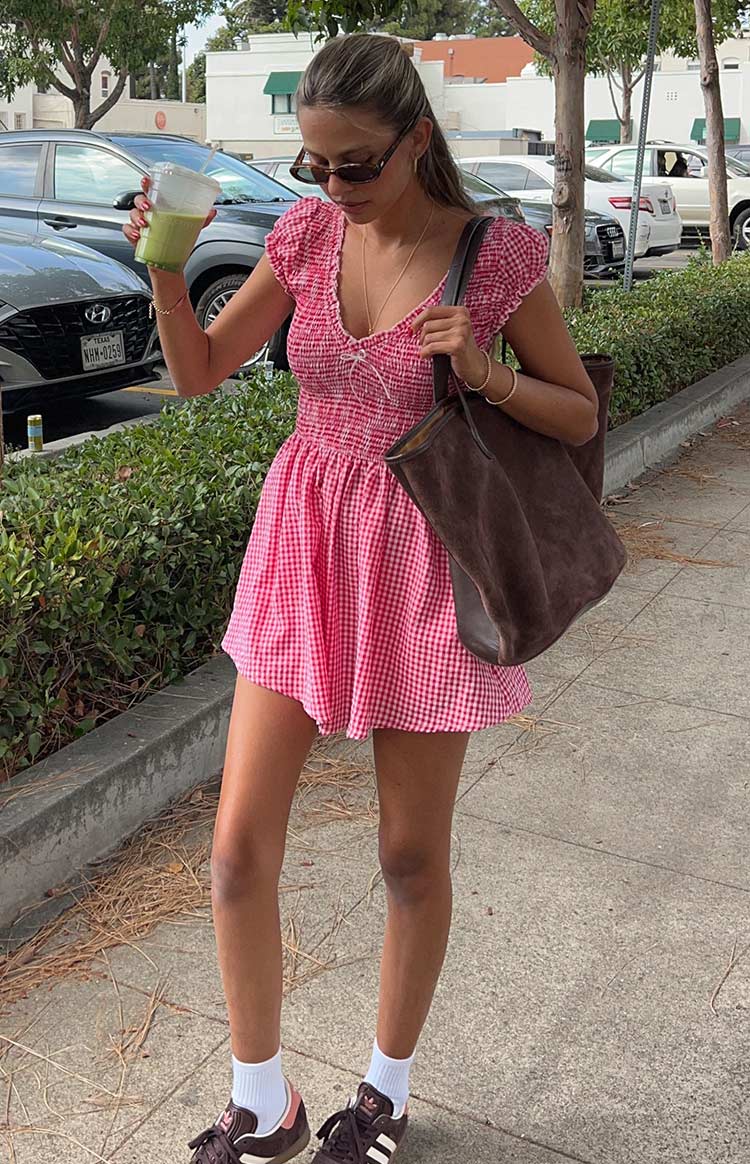 Raldo Kırmızı Gingham Desenli Tulum