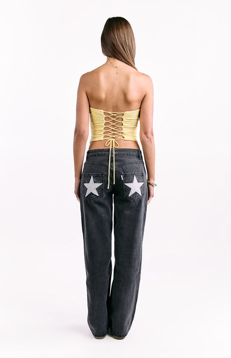 Romeo Sarı Korse Bluz