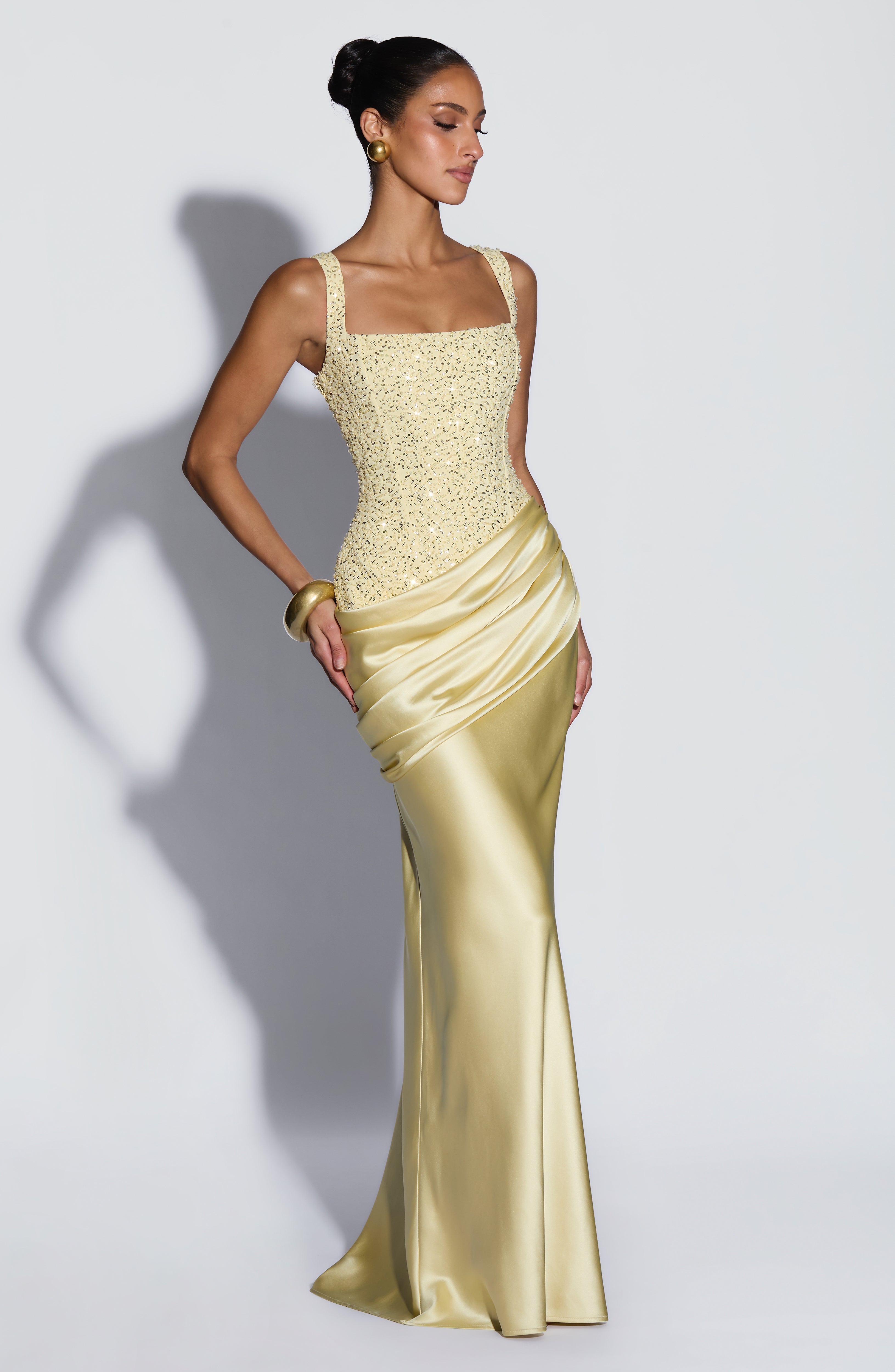 Alexandria Limon Maxi Elbise