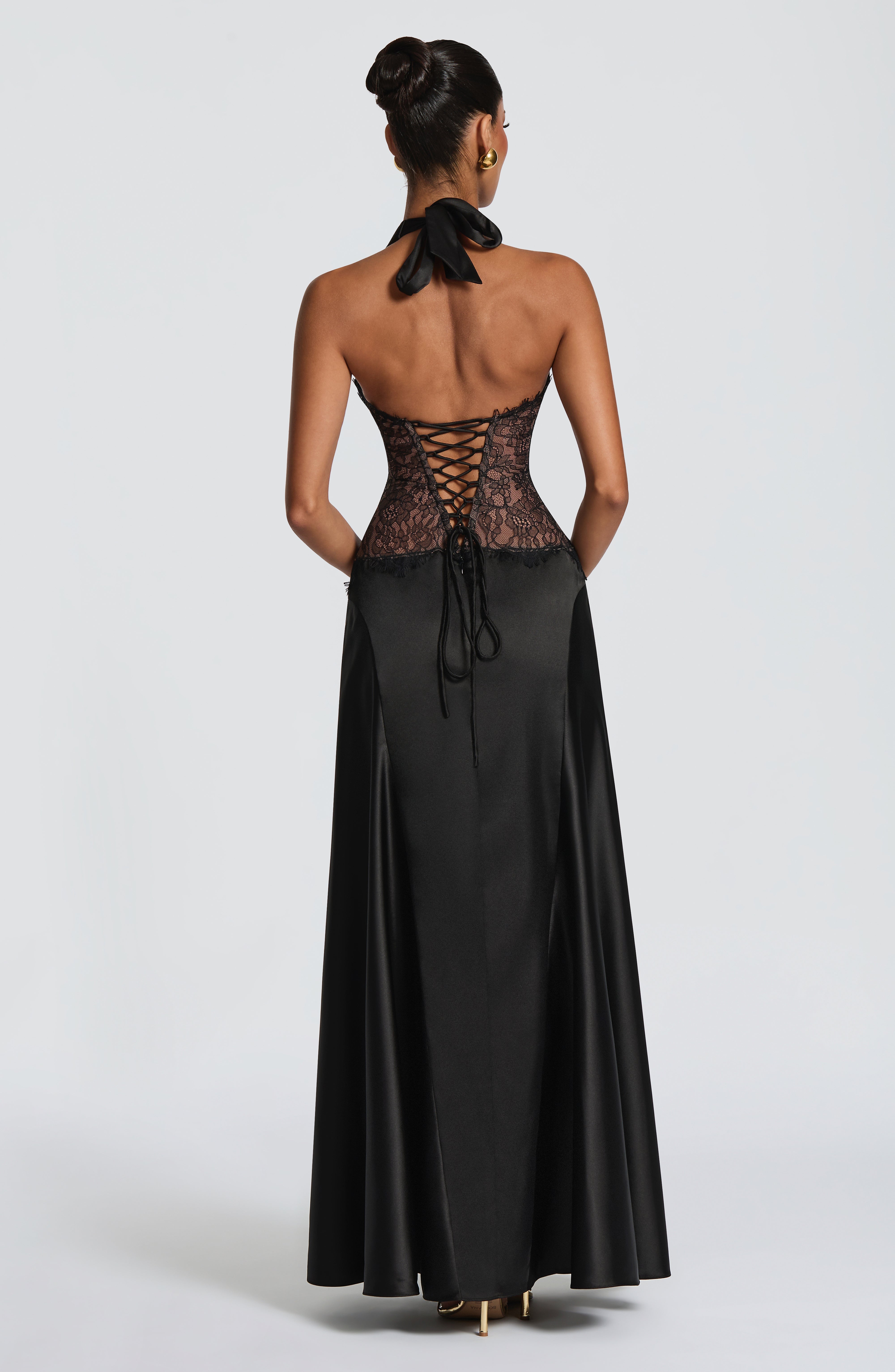 Virella Siyah Maxi Elbise