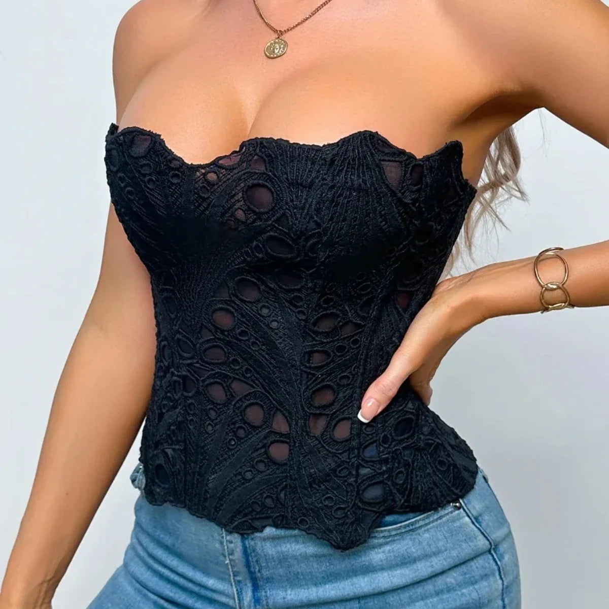 Hollow Out Corset Top