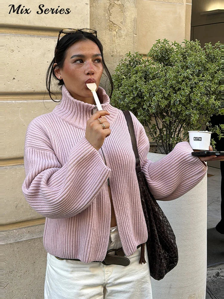 Turtleneck Hırka