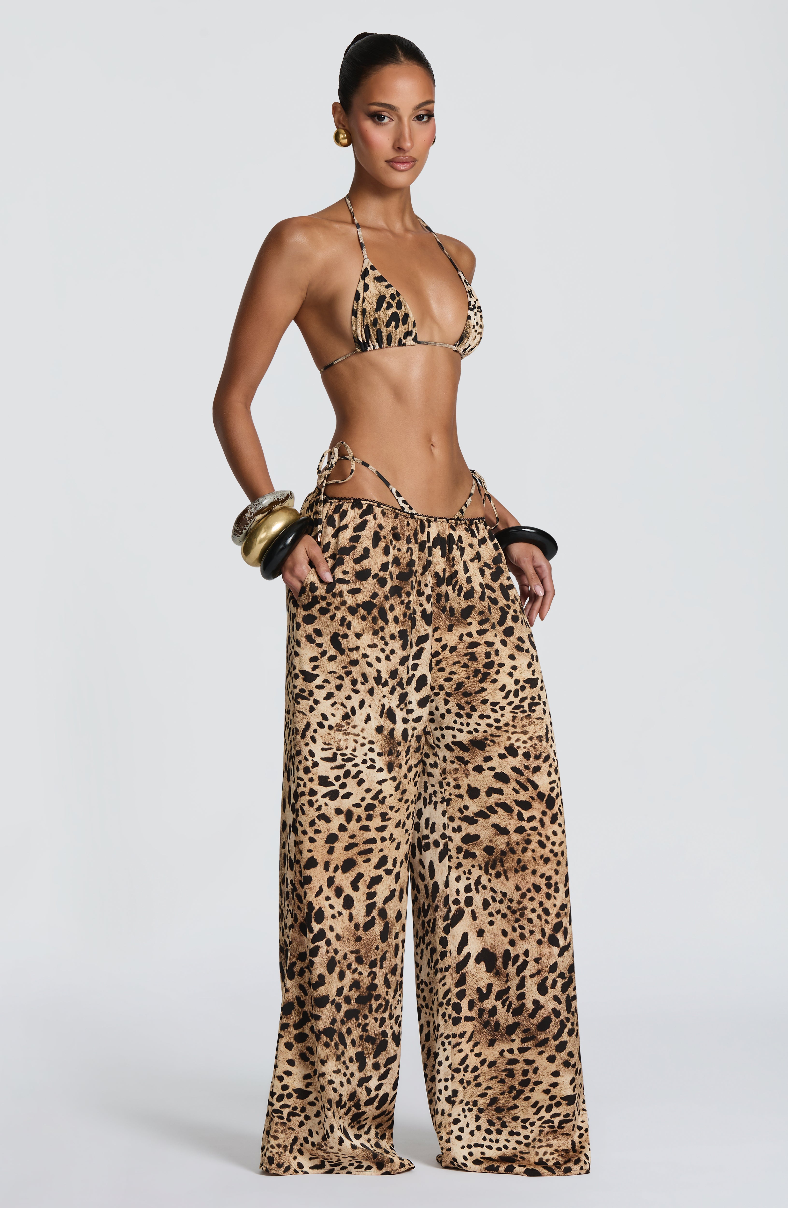 Leopar Desenli Soleil Pantolon