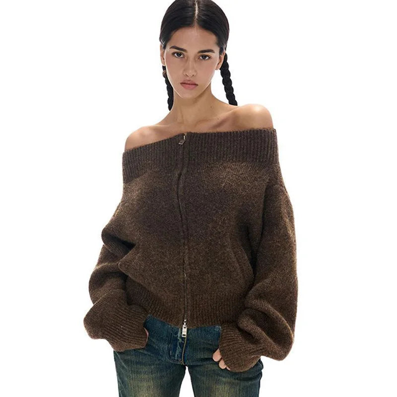 Off Shoulder Hırka