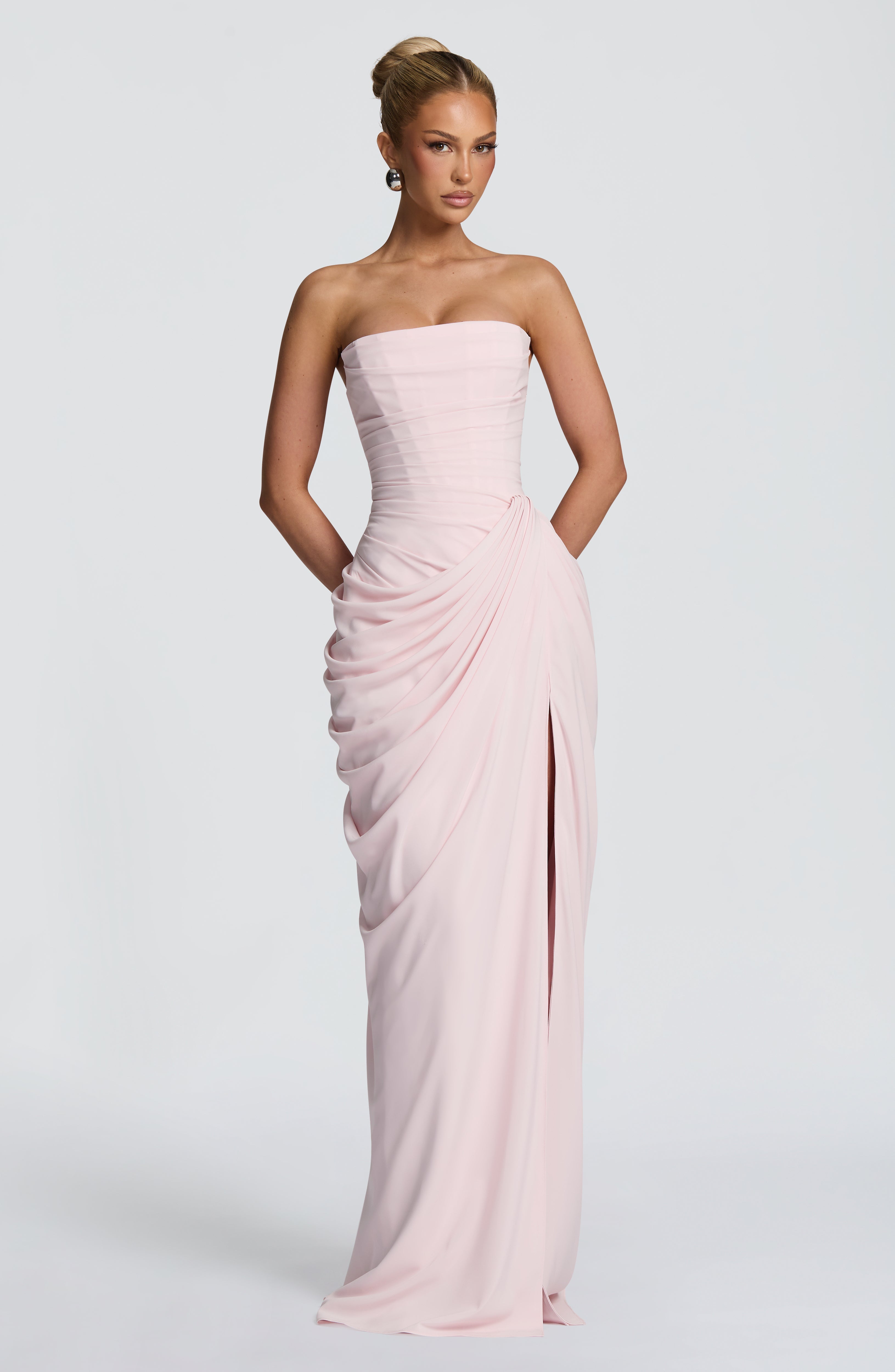 Cyra Pembe Maxi Elbise