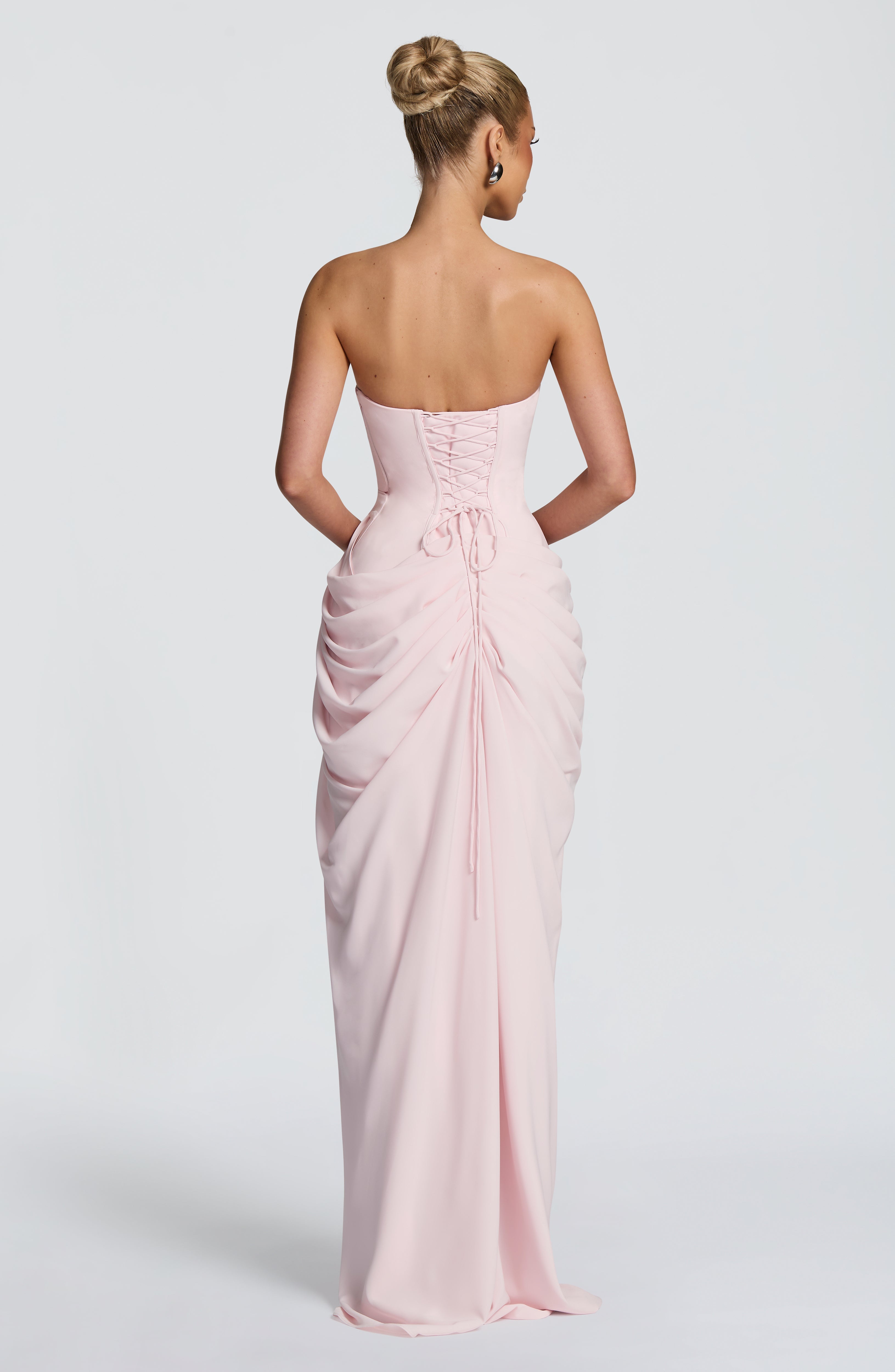 Cyra Pembe Maxi Elbise
