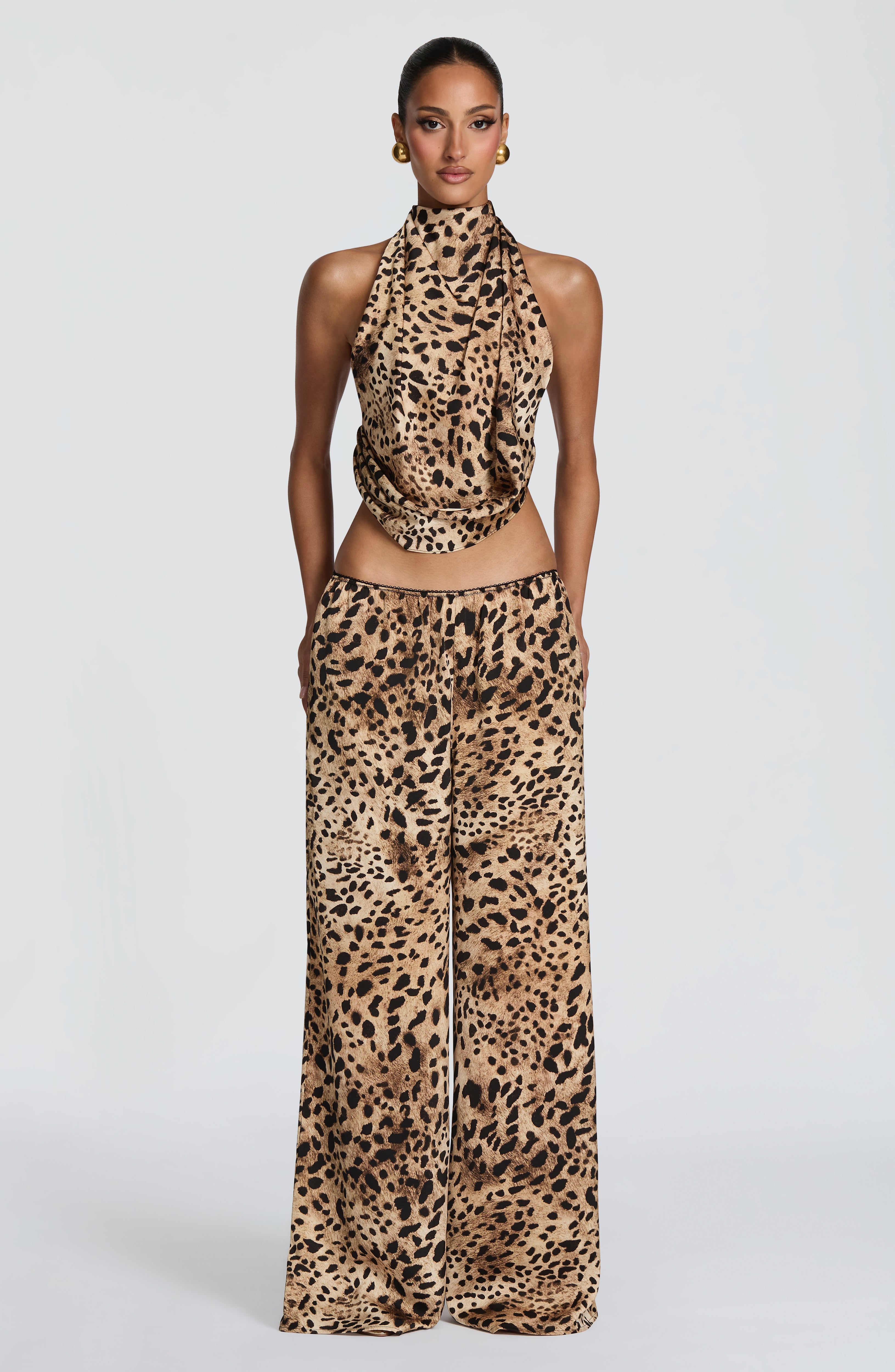 Leopar Desenli Hazel Üst
