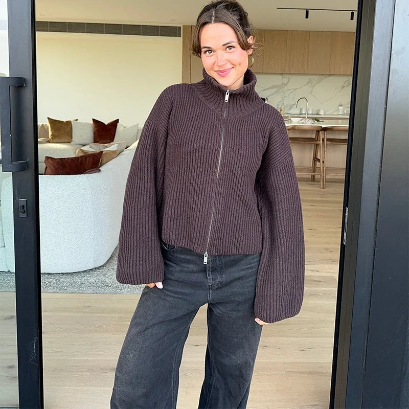 Turtleneck Hırka