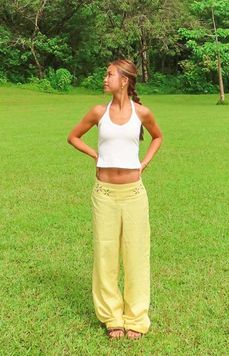 Sawyer Beyaz Halter Yaka Üst
