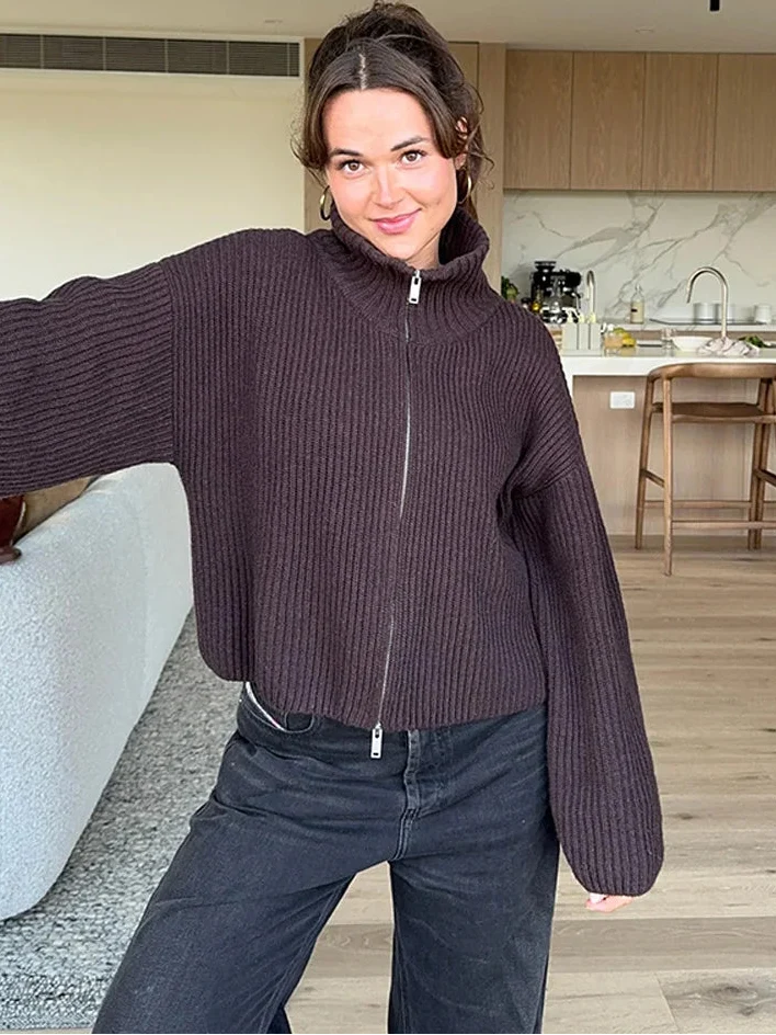 Turtleneck Hırka