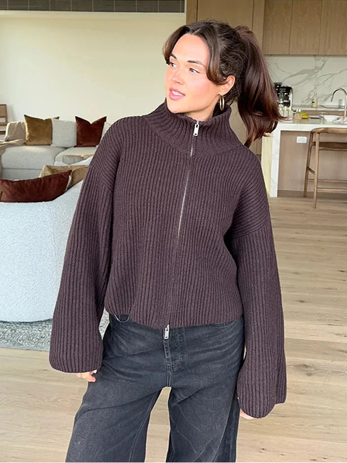 Turtleneck Hırka