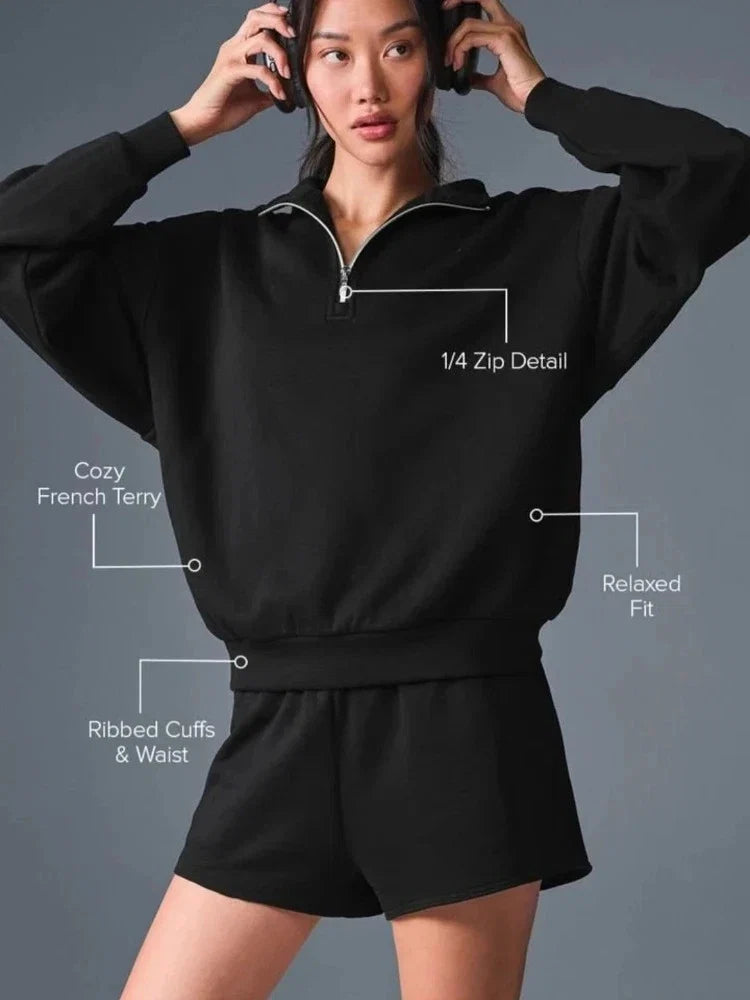 Loose Fit Şortlu Takım
