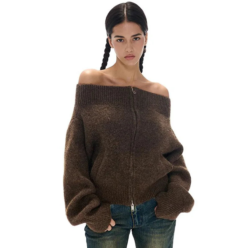 Off Shoulder Hırka