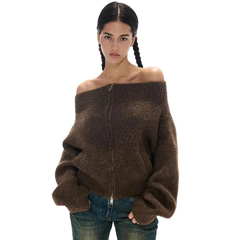 Off Shoulder Hırka