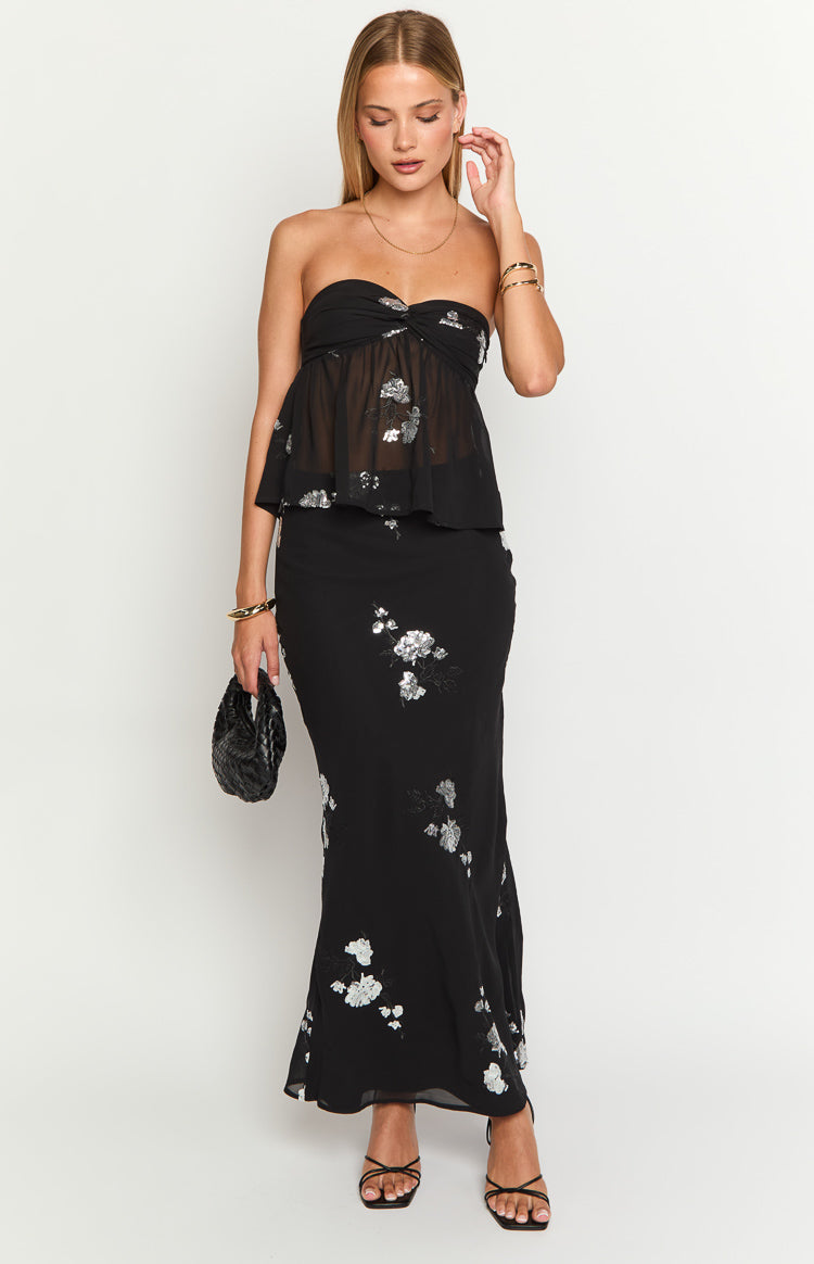 Shyla Siyah Maxi Etek