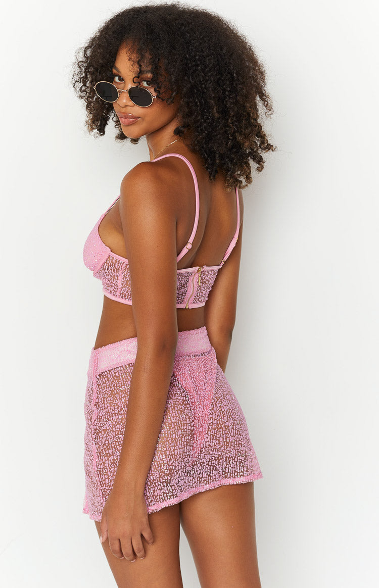 Starman Pembe Işıltılı Bralet