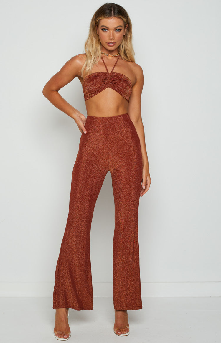 Stassie Kızıl Halter Bluz