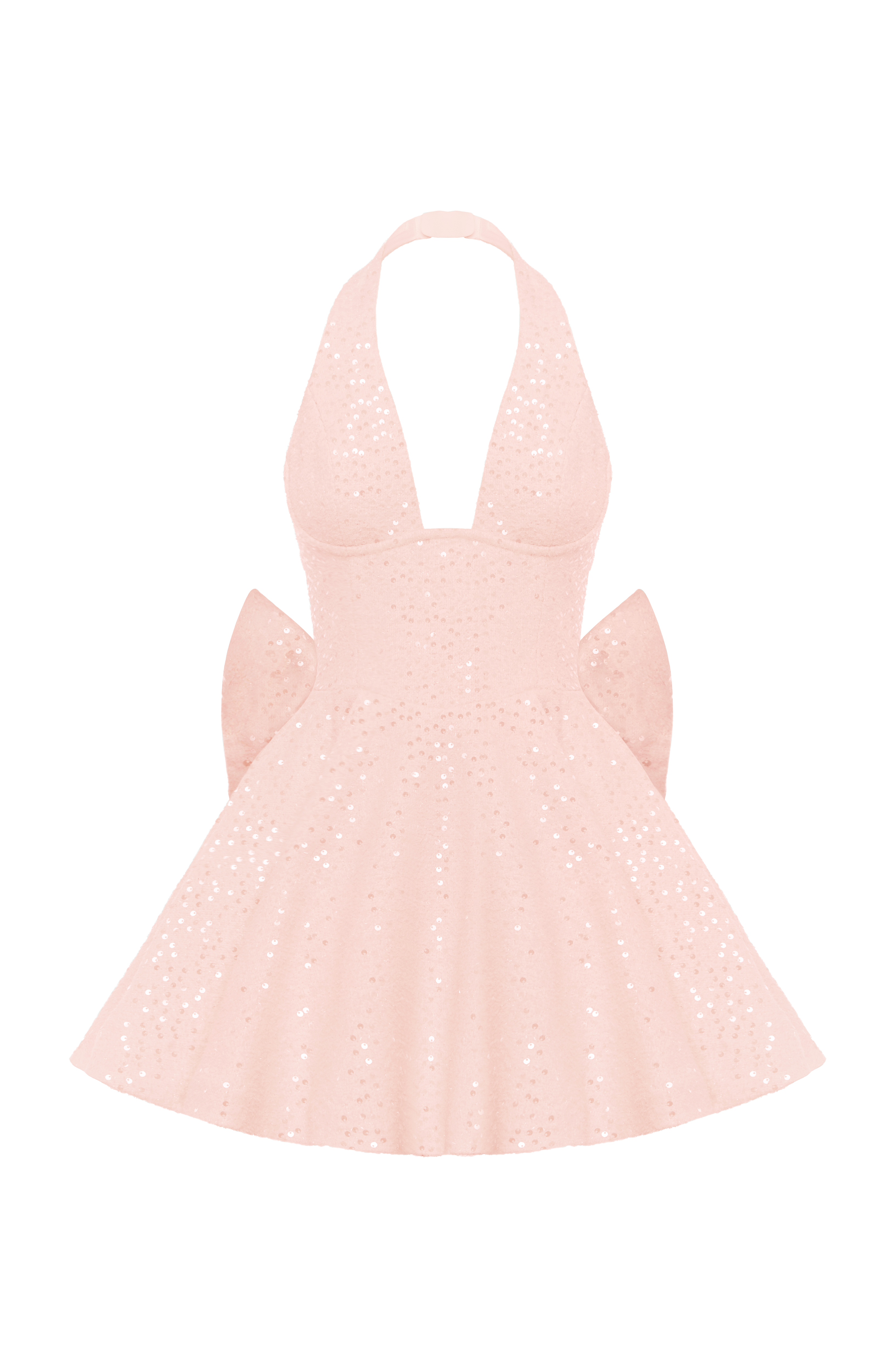 Talara Pembe Mini Elbise