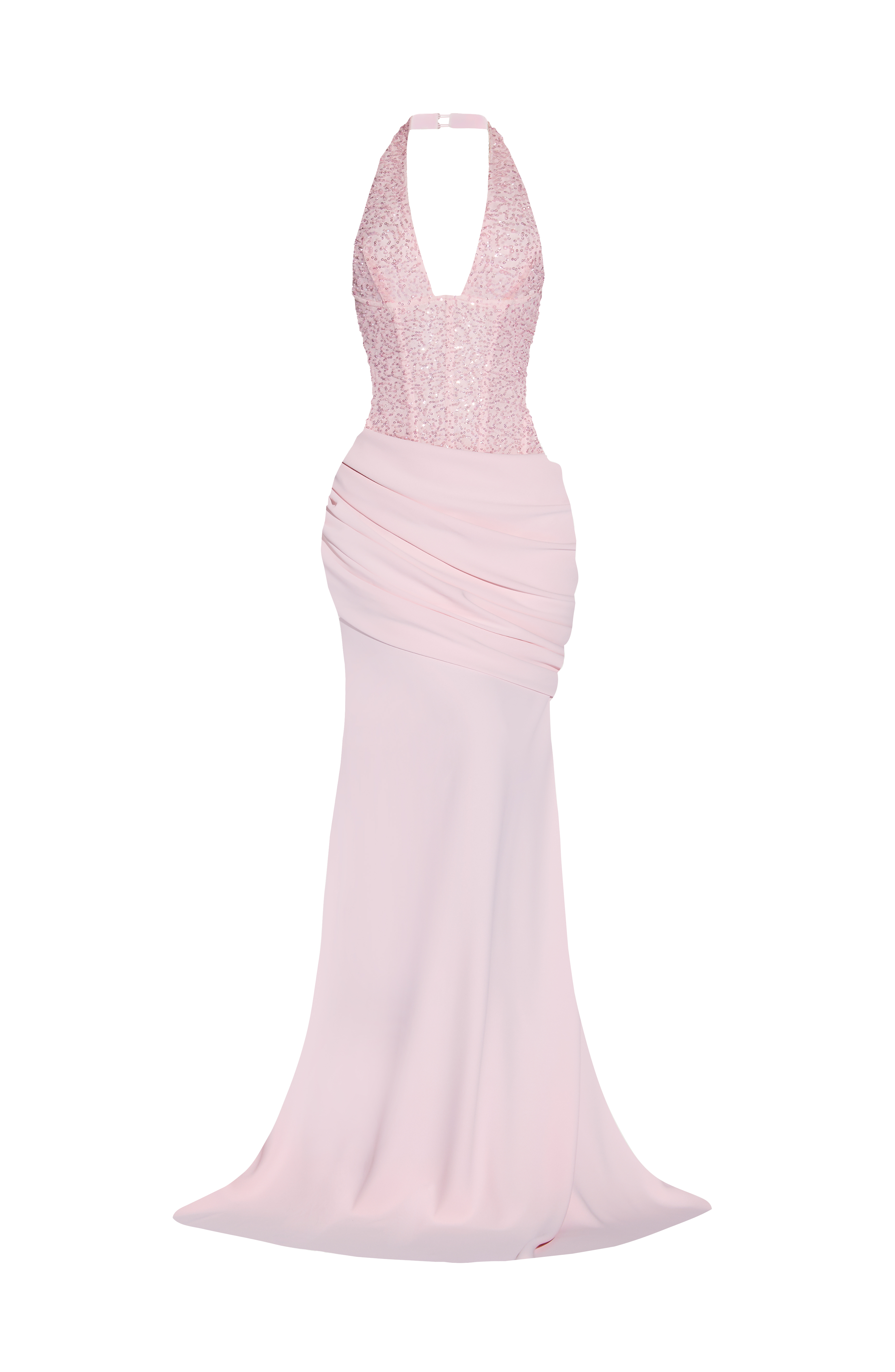 Taylor Pembe Maxi Elbise