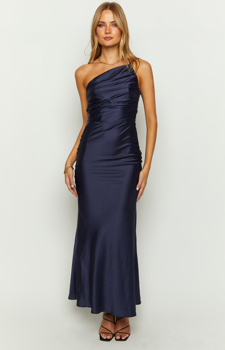 Tina Lacivert Maxi Elbise